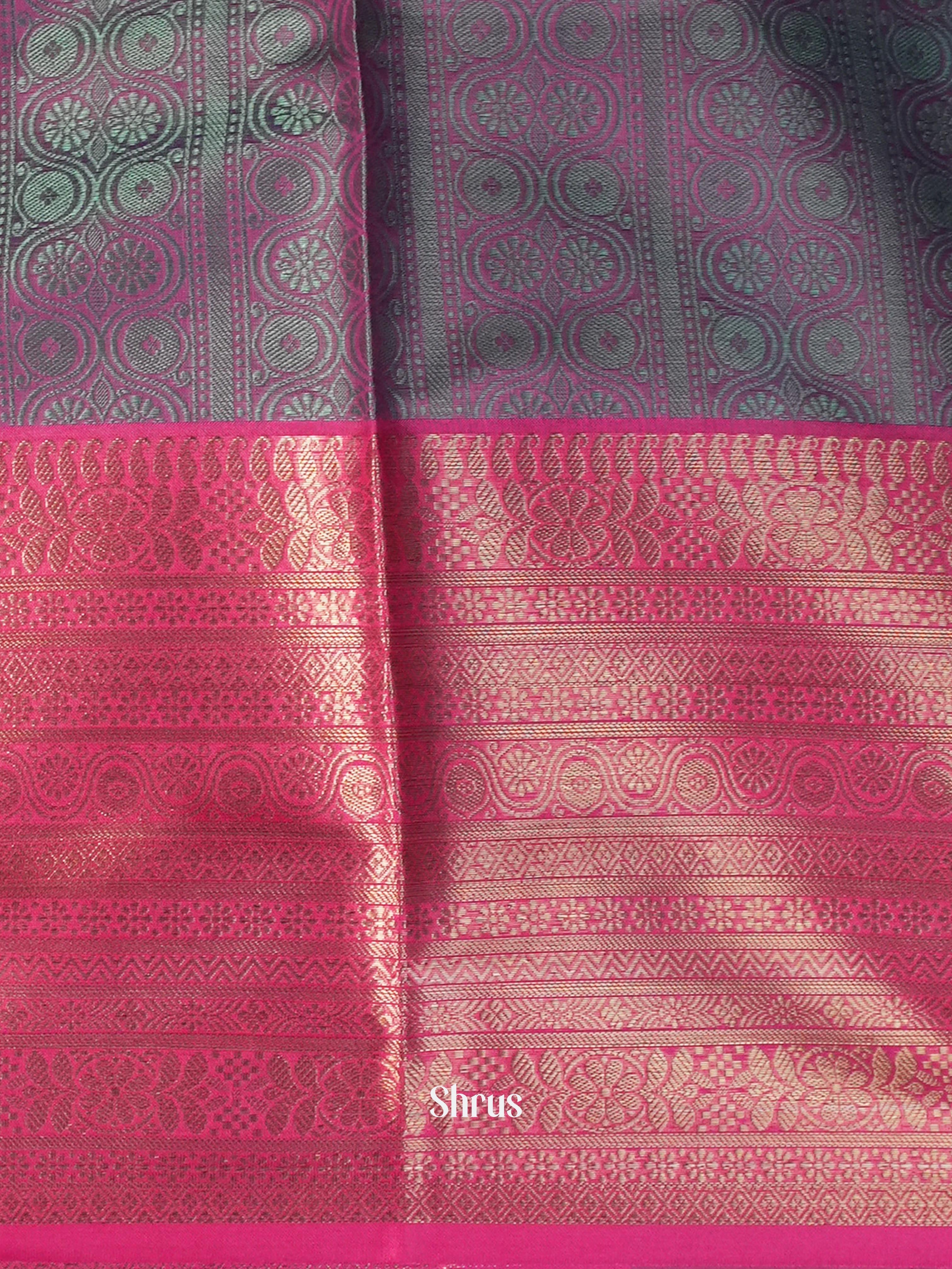 Green & Maroon - Tanchoi Saree - Shop on Shrus.com