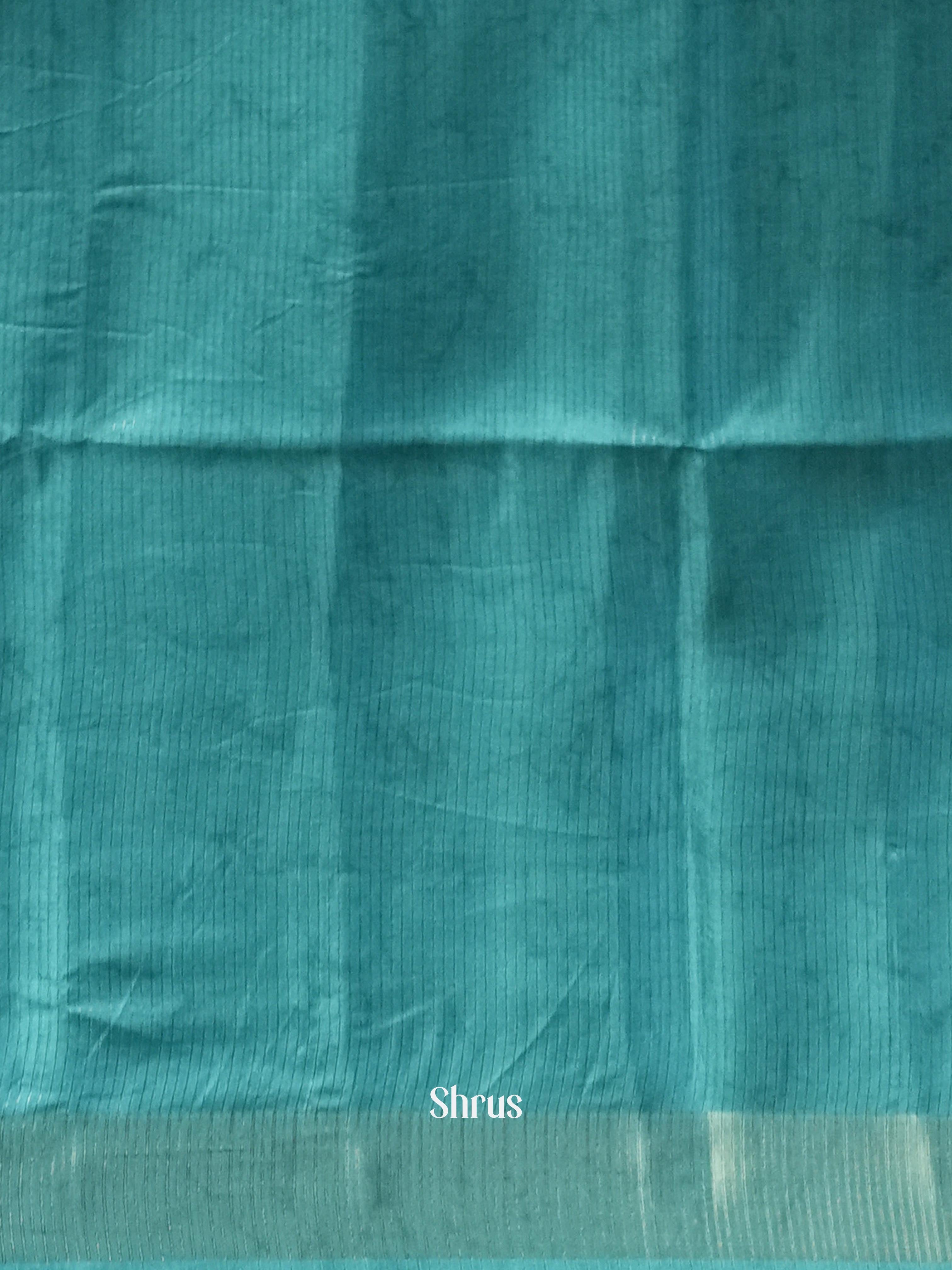 Blue - Moonga Saree - Shop on Shrus.com