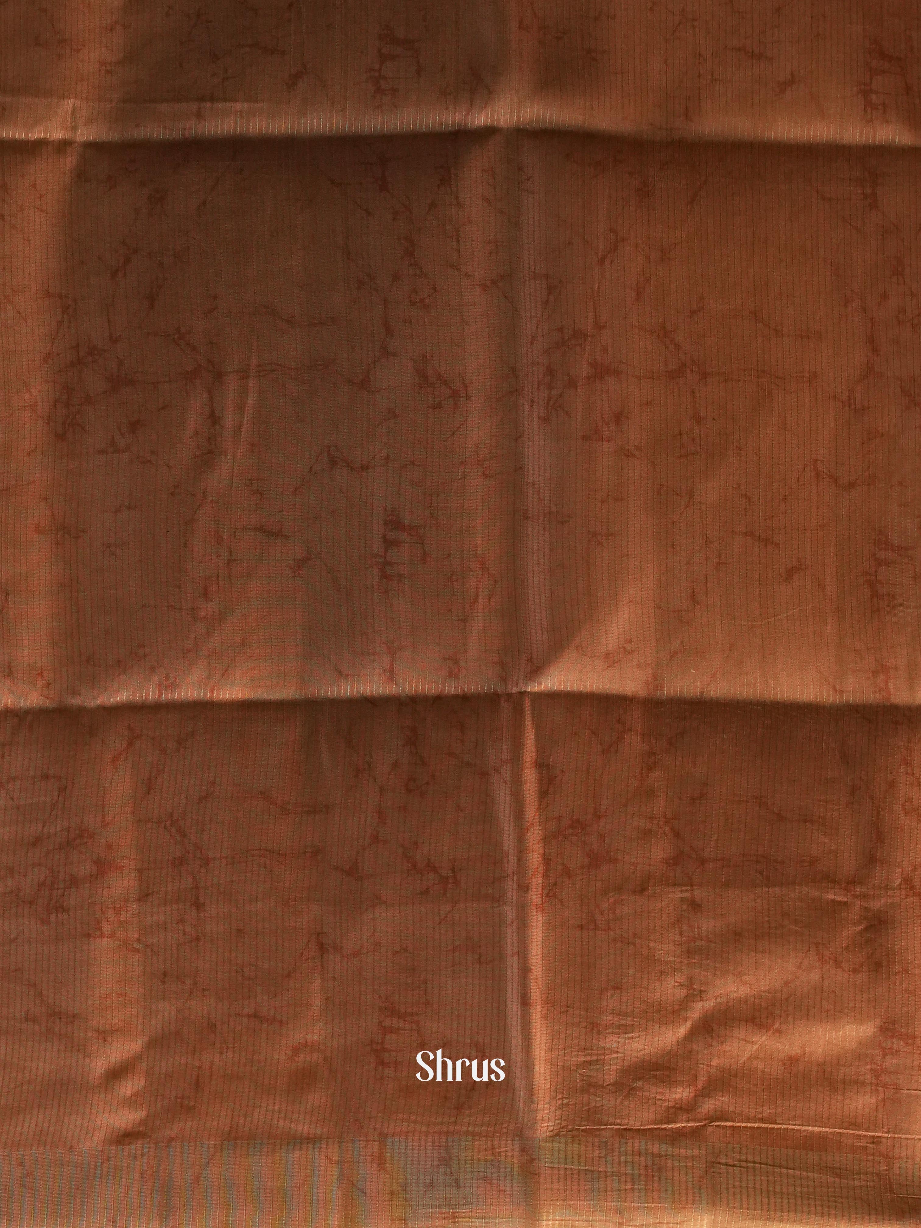 Brown - Moonga Saree - Shop on Shrus.com