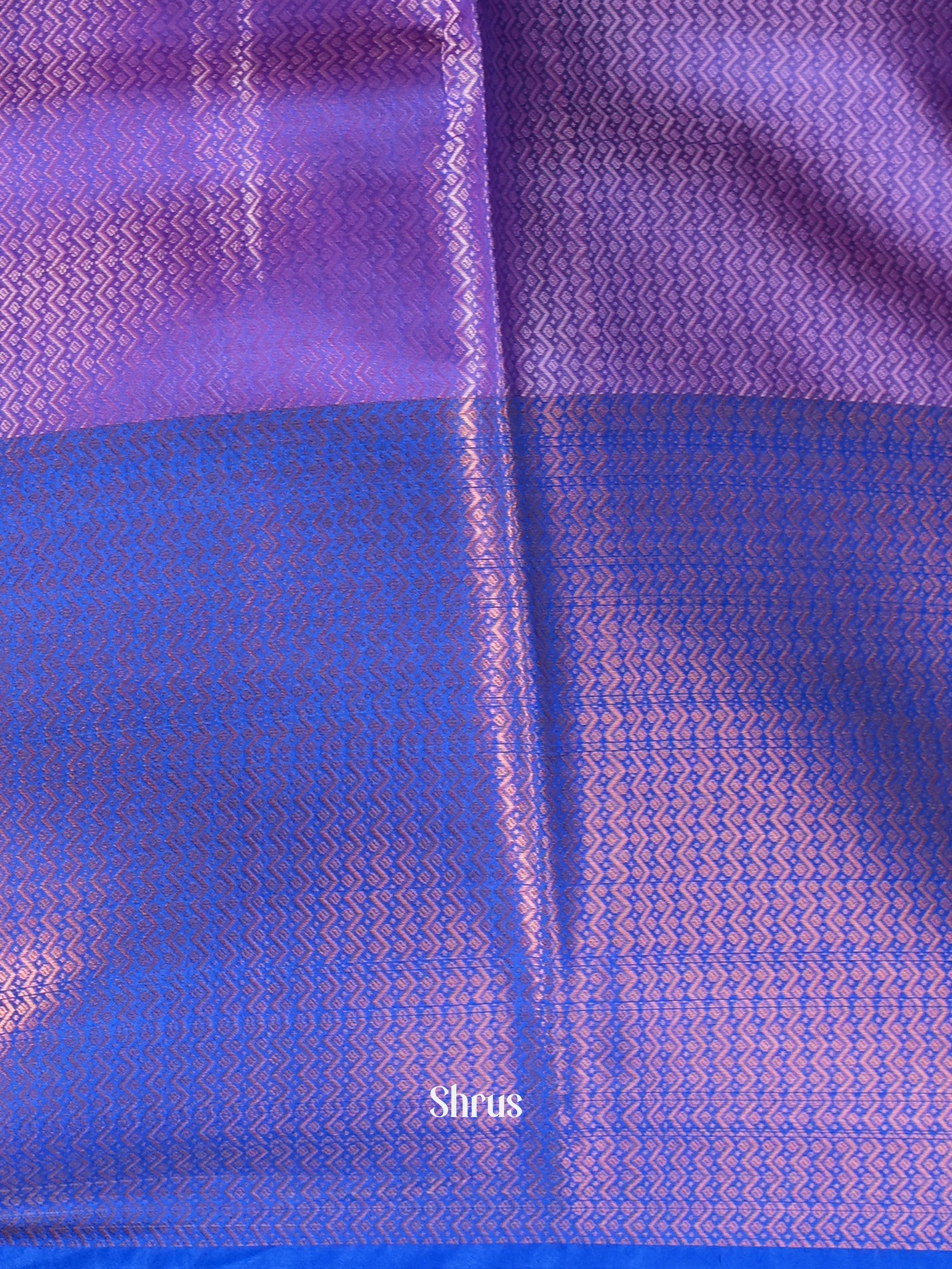 Pink & Blue - Tanchoi Saree - Shop on Shrus.com