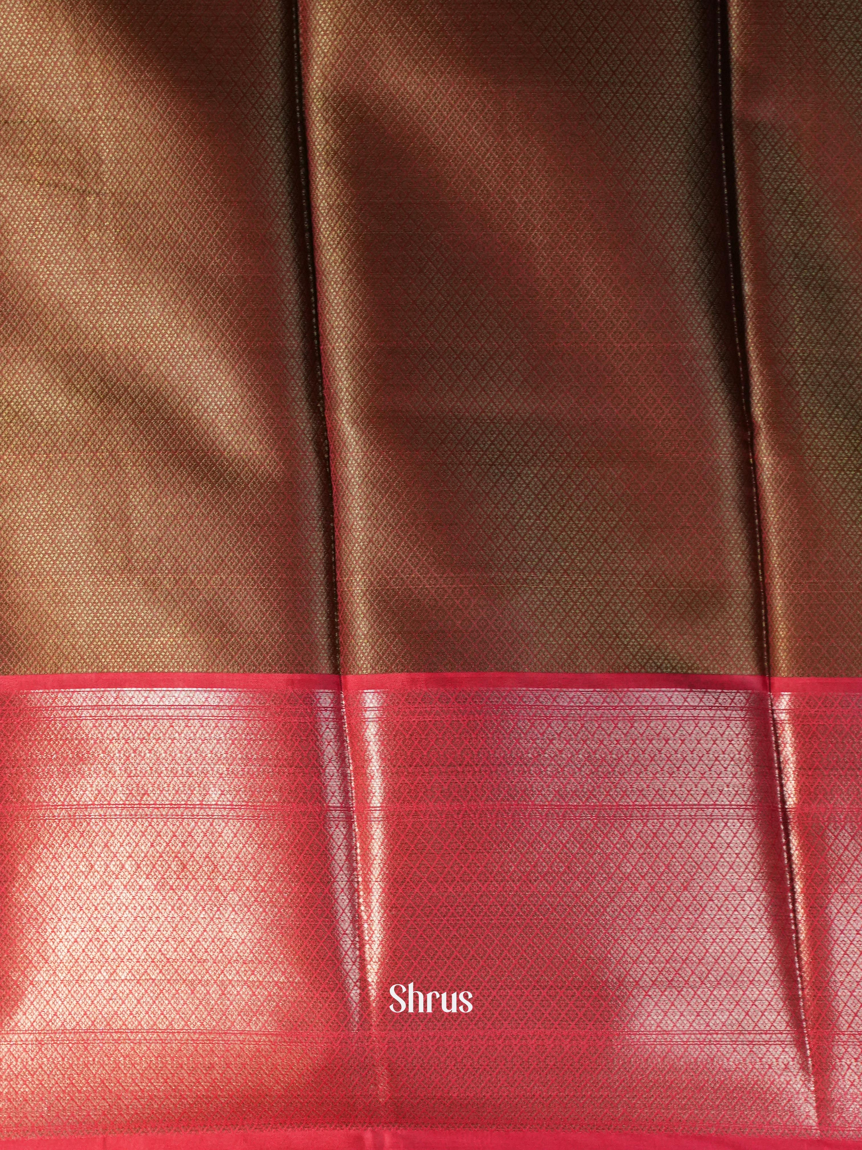 Green & Maroon - Tanchoi Saree - Shop on Shrus.com