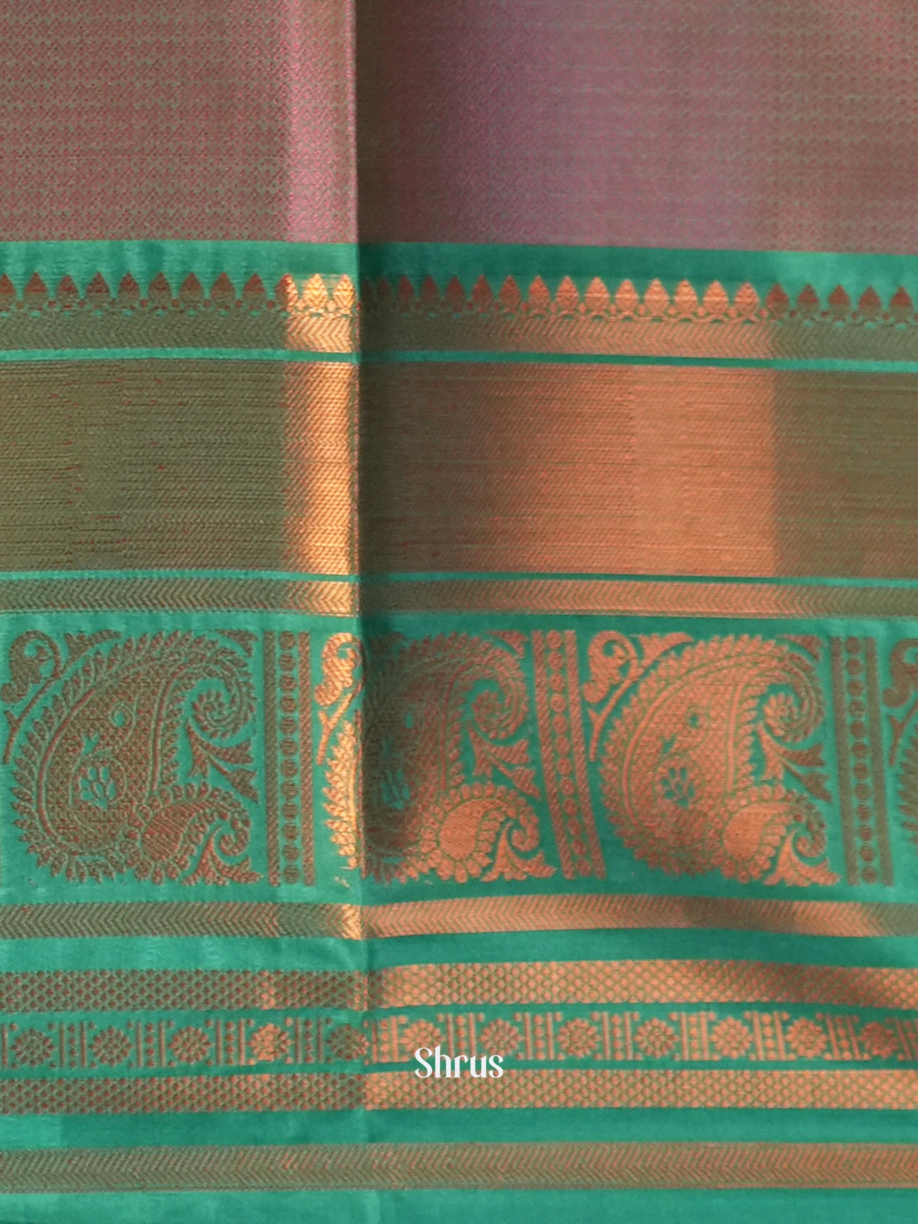 Brick & Green - Tanchoi Saree - Shop on Shrus.com