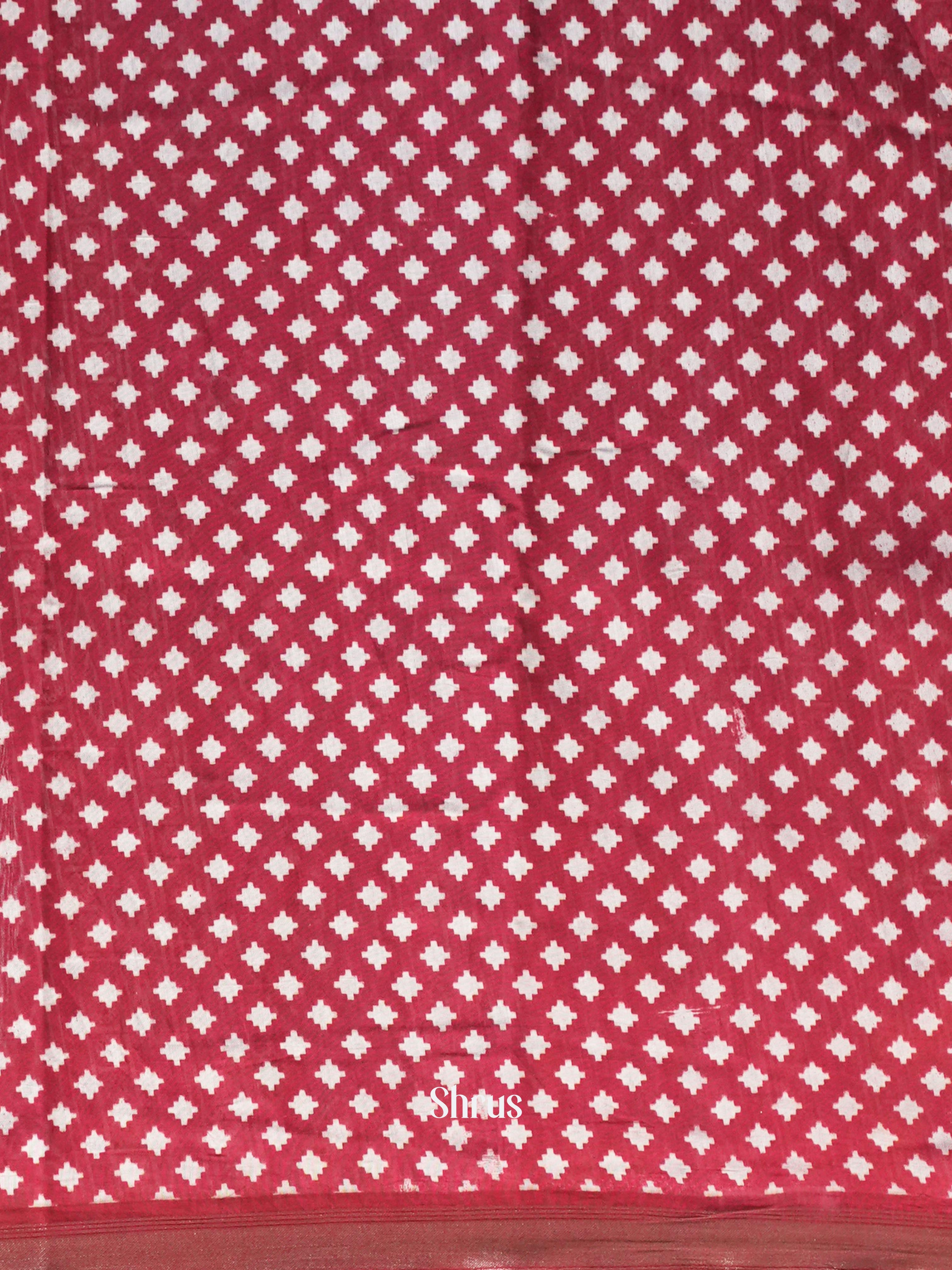 Black & Red - Art Modal Saree - Shop on Shrus.com