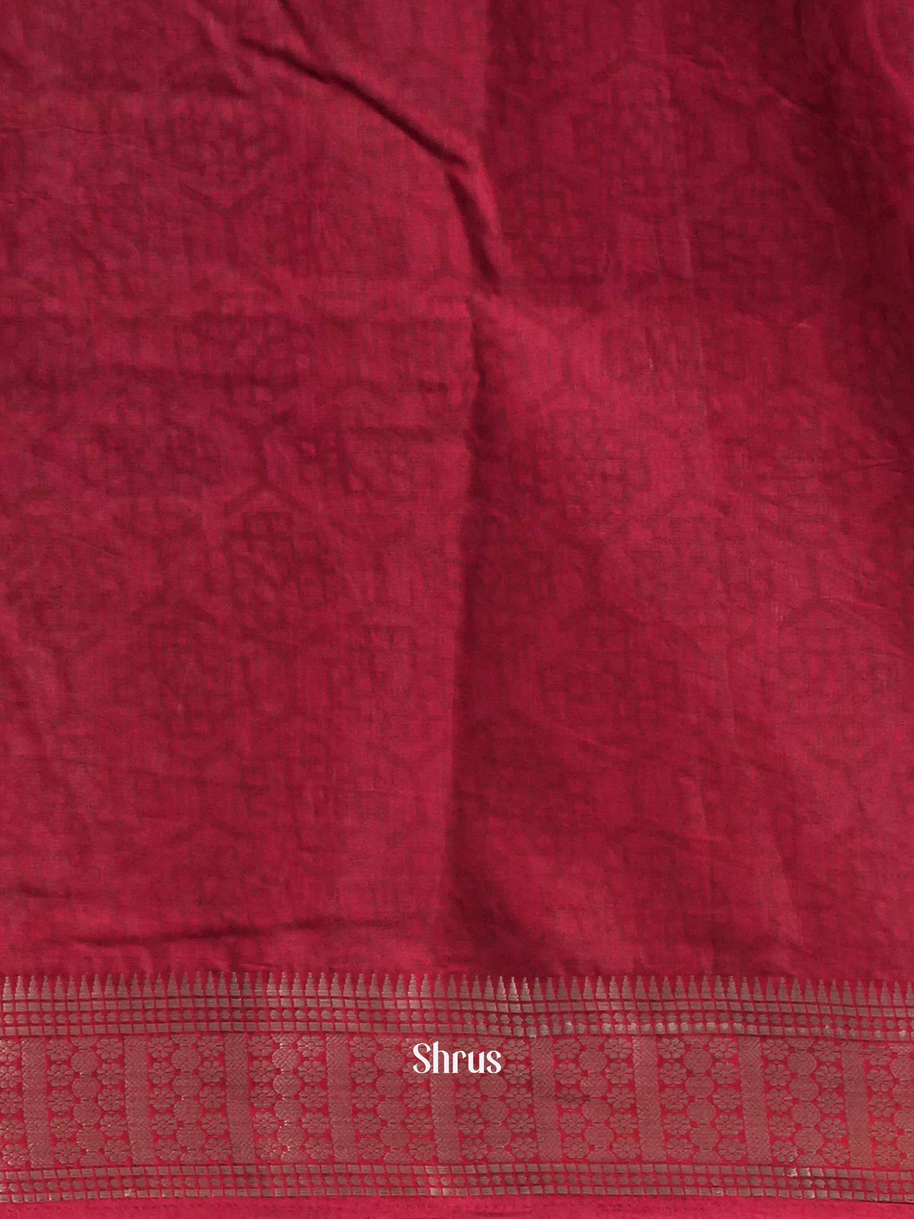 Black & Red- Art Modal Saree - Shop on Shrus.com