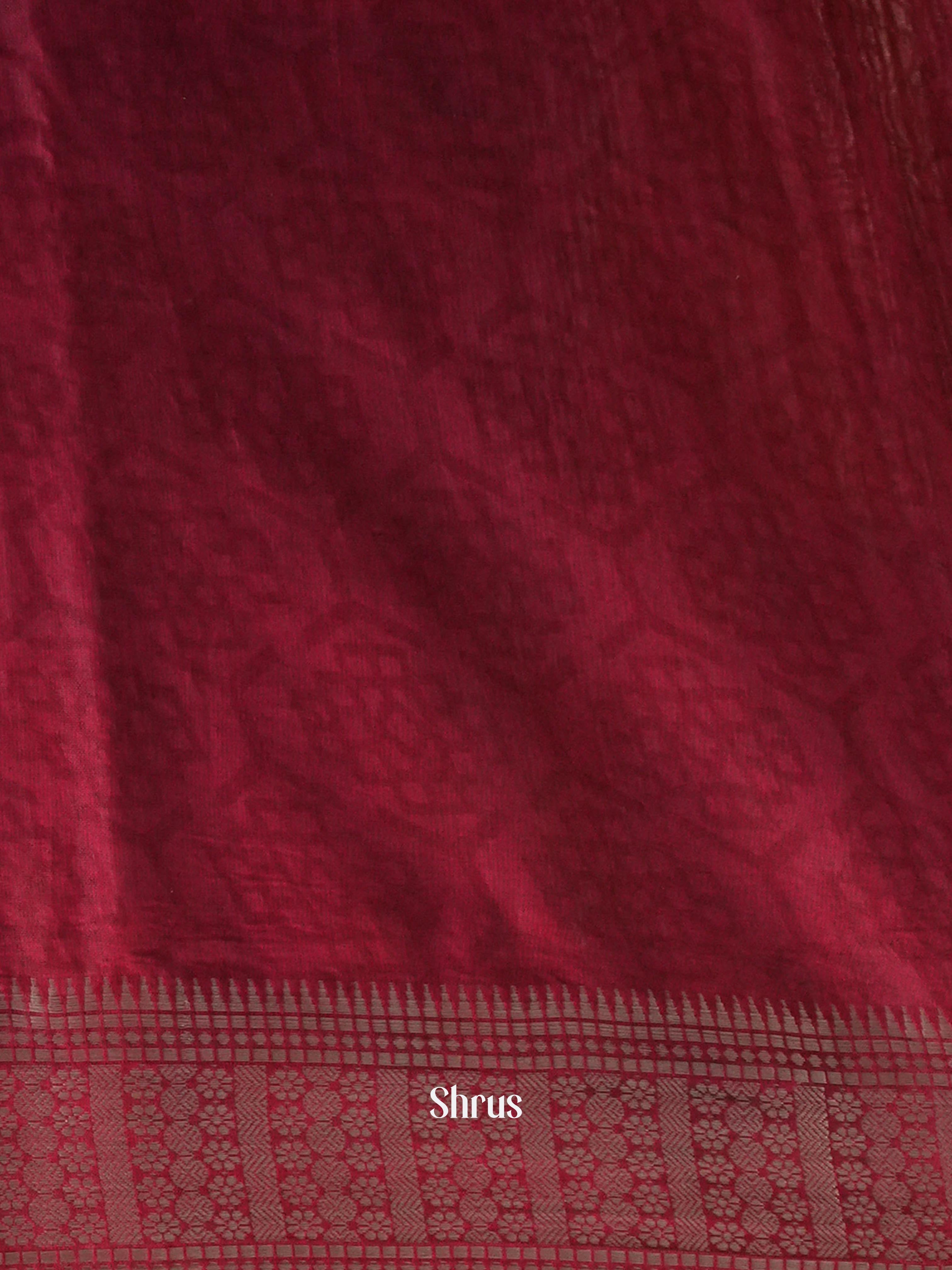 Black & Red - Art Modal Saree - Shop on Shrus.com