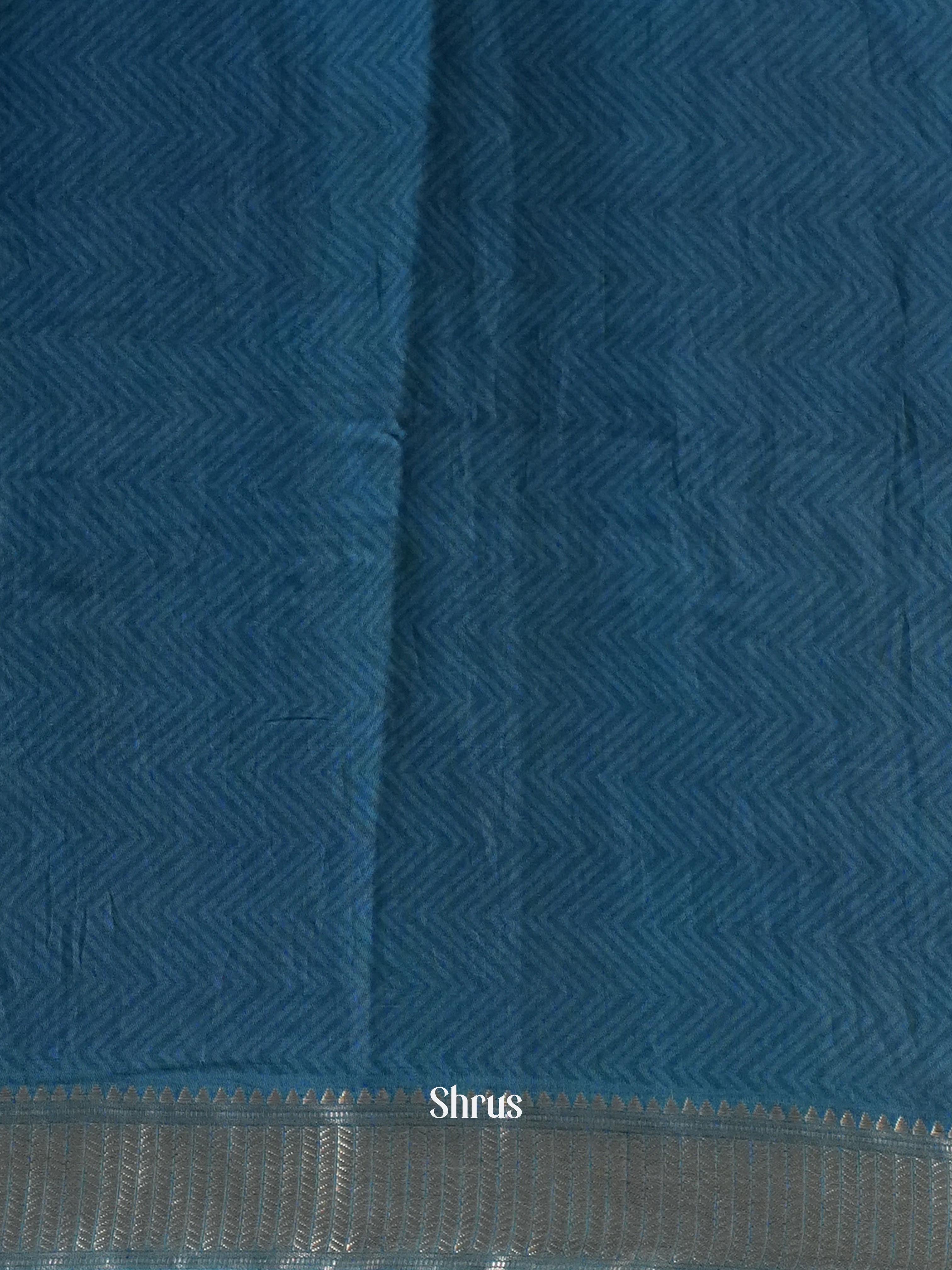 Grey & Blue - Art Modal Saree - Shop on Shrus.com