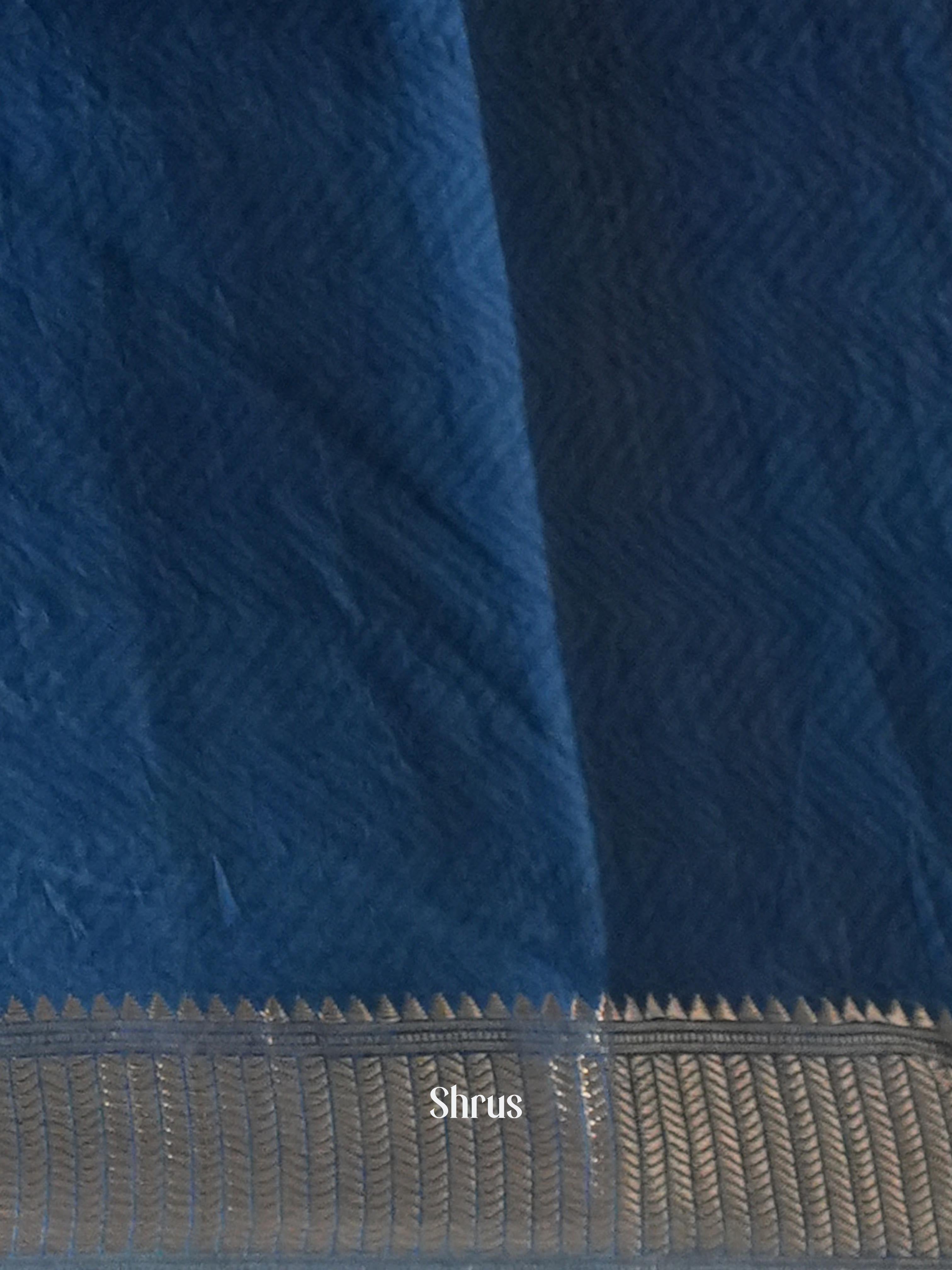 Green & Blue - Art Modal Saree - Shop on Shrus.com