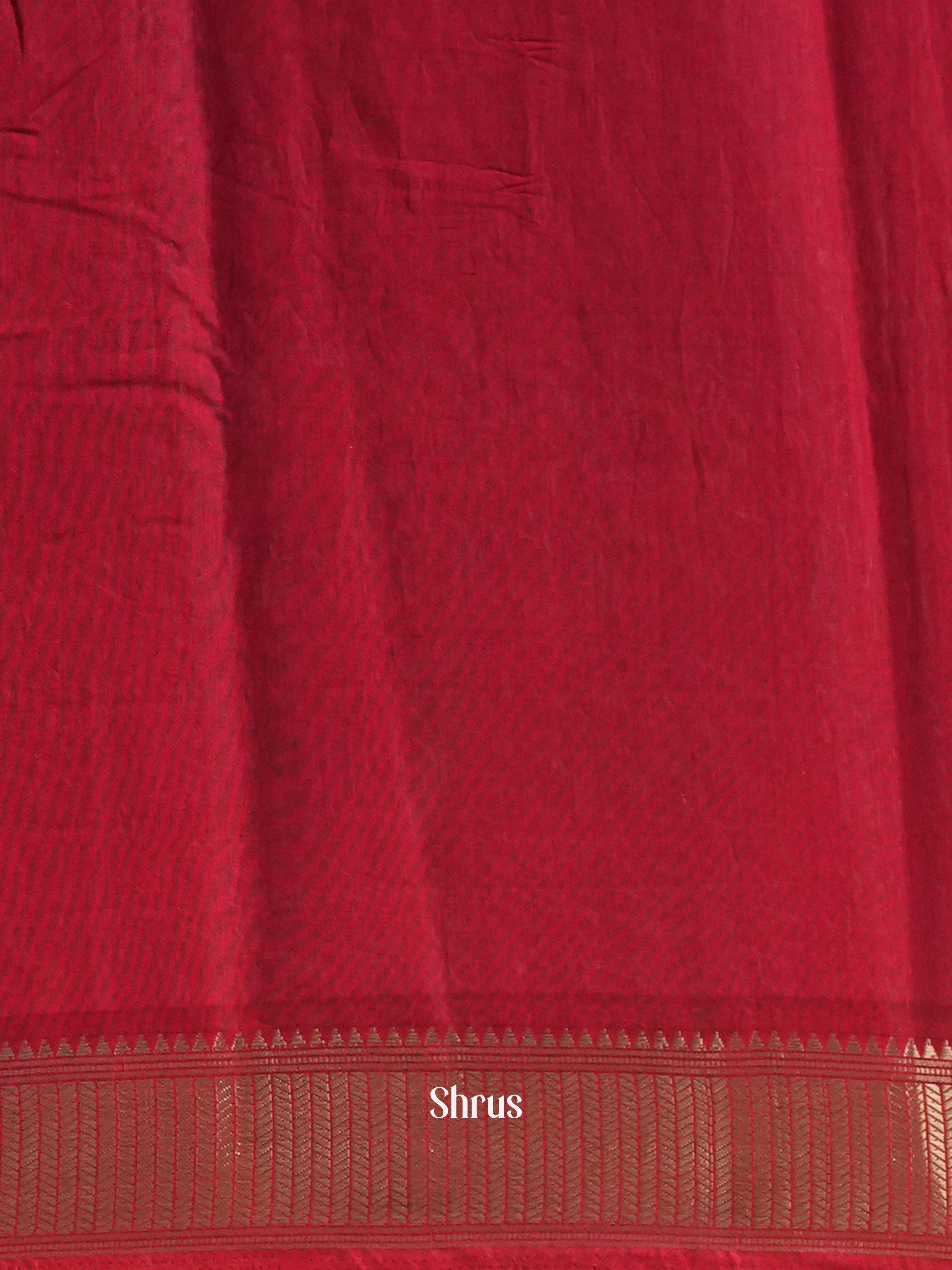 Black & Red - Art Modal Saree - Shop on Shrus.com