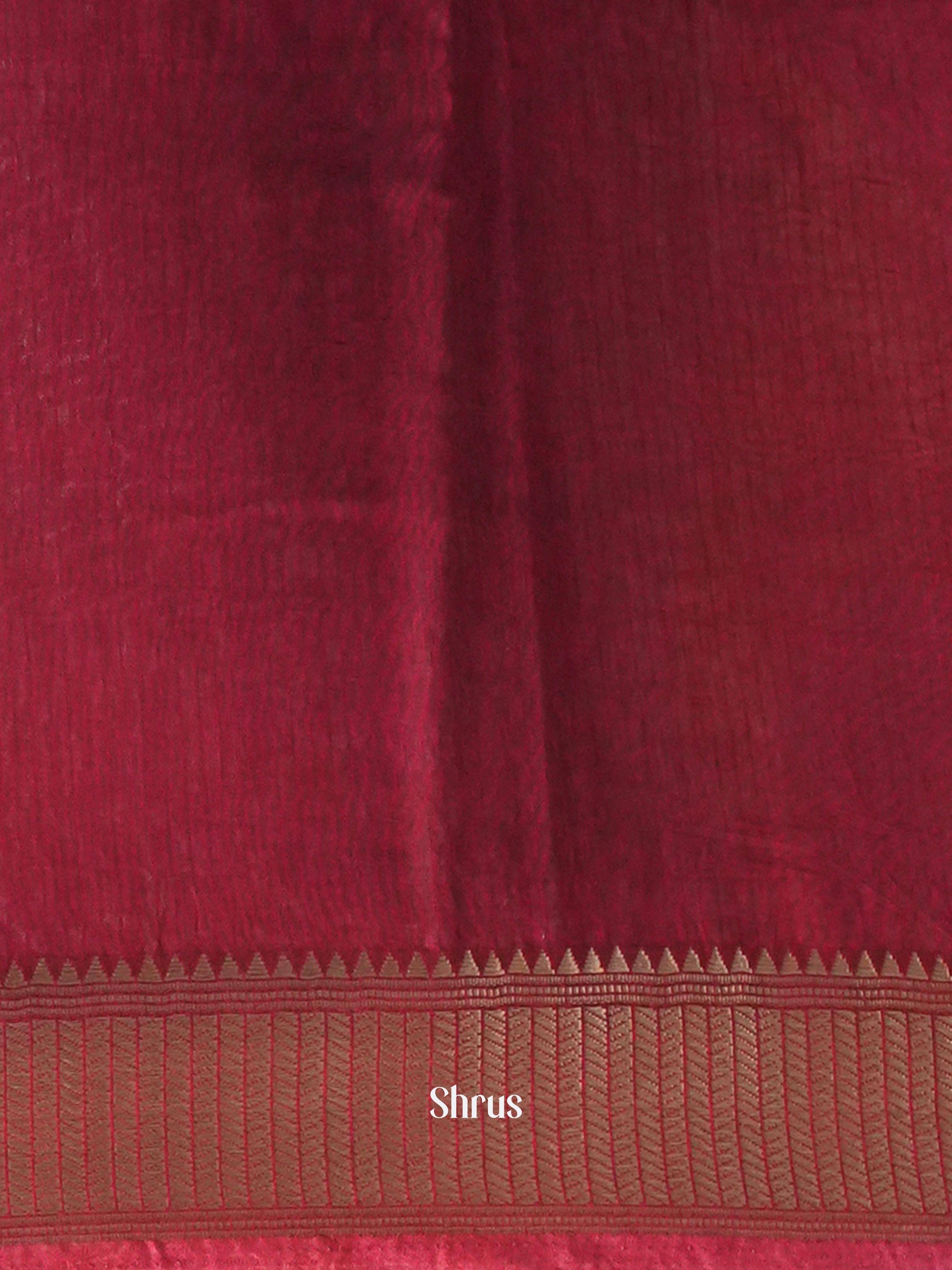 Black & Red - Art Modal Saree - Shop on Shrus.com