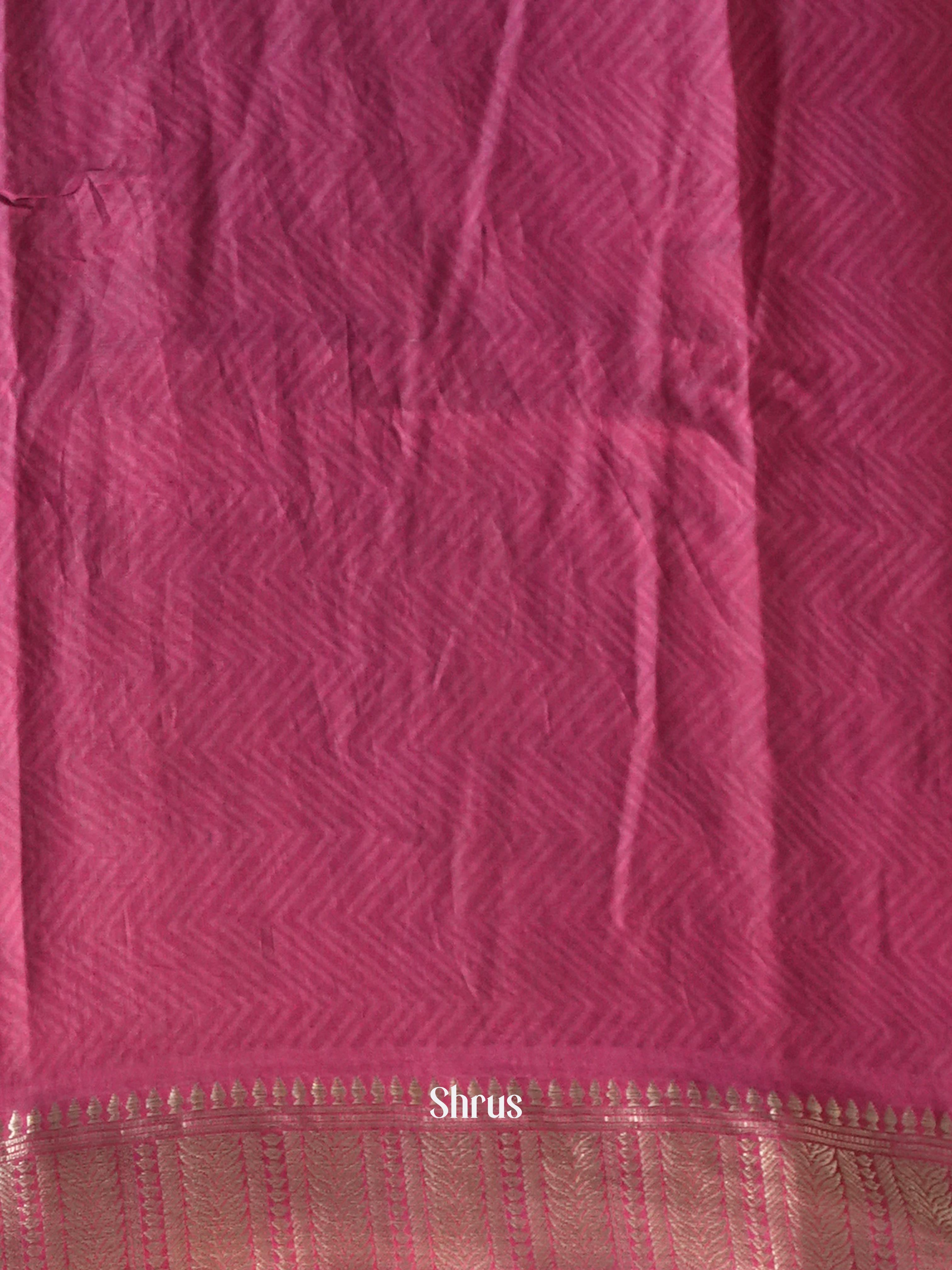 Grey & Maroon - Art Modal Saree - Shop on Shrus.com