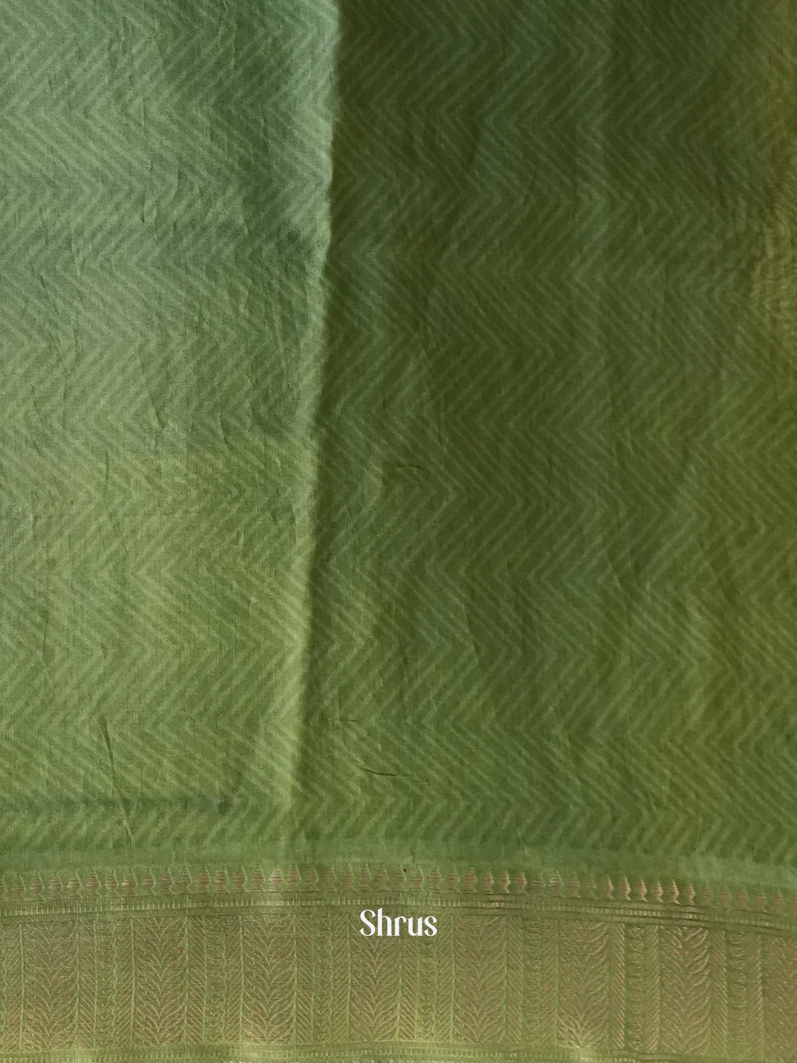 Blue & Green - Art Modal Saree - Shop on Shrus.com