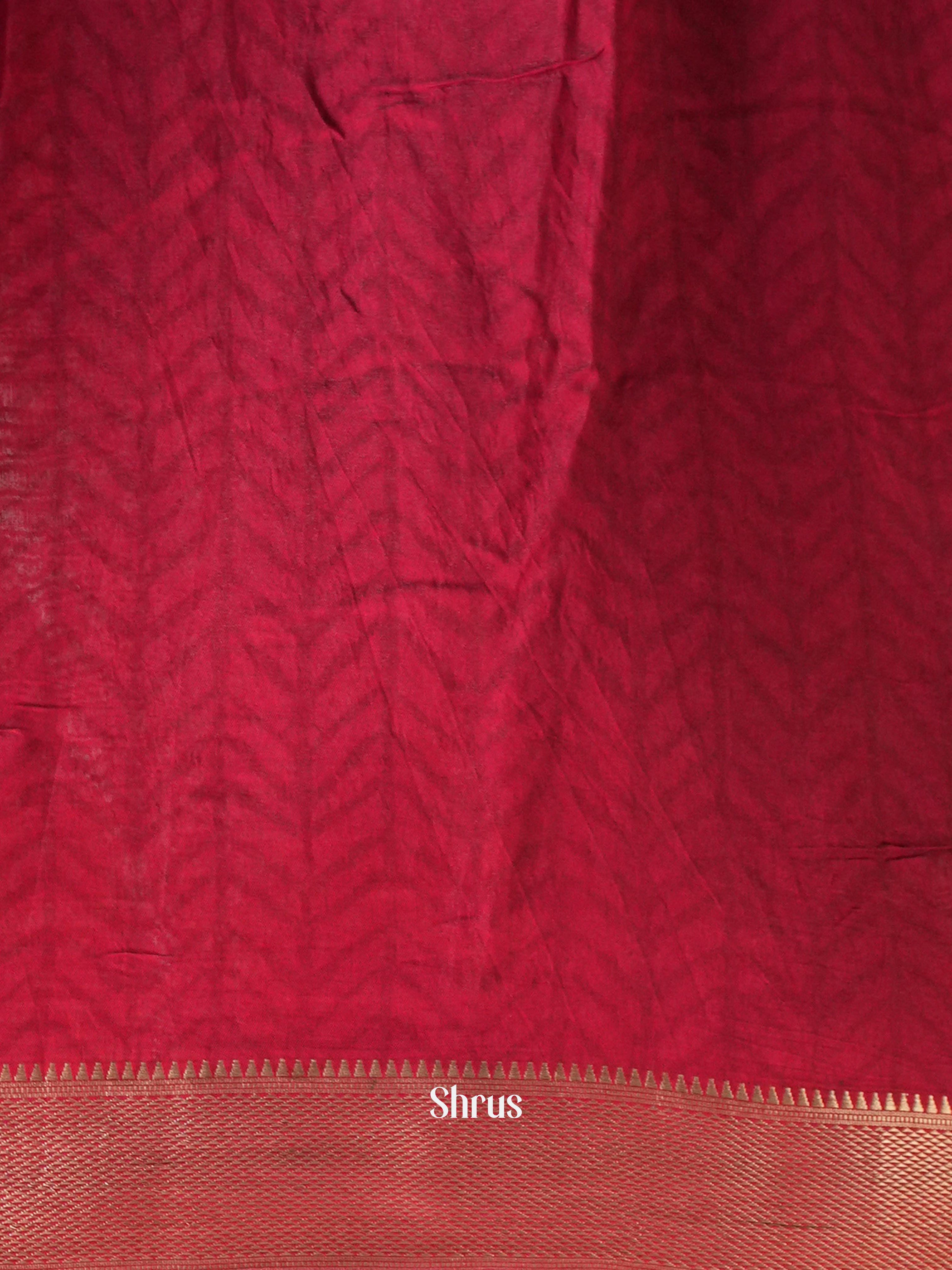 Red - Art Modal Saree - Shop on Shrus.com
