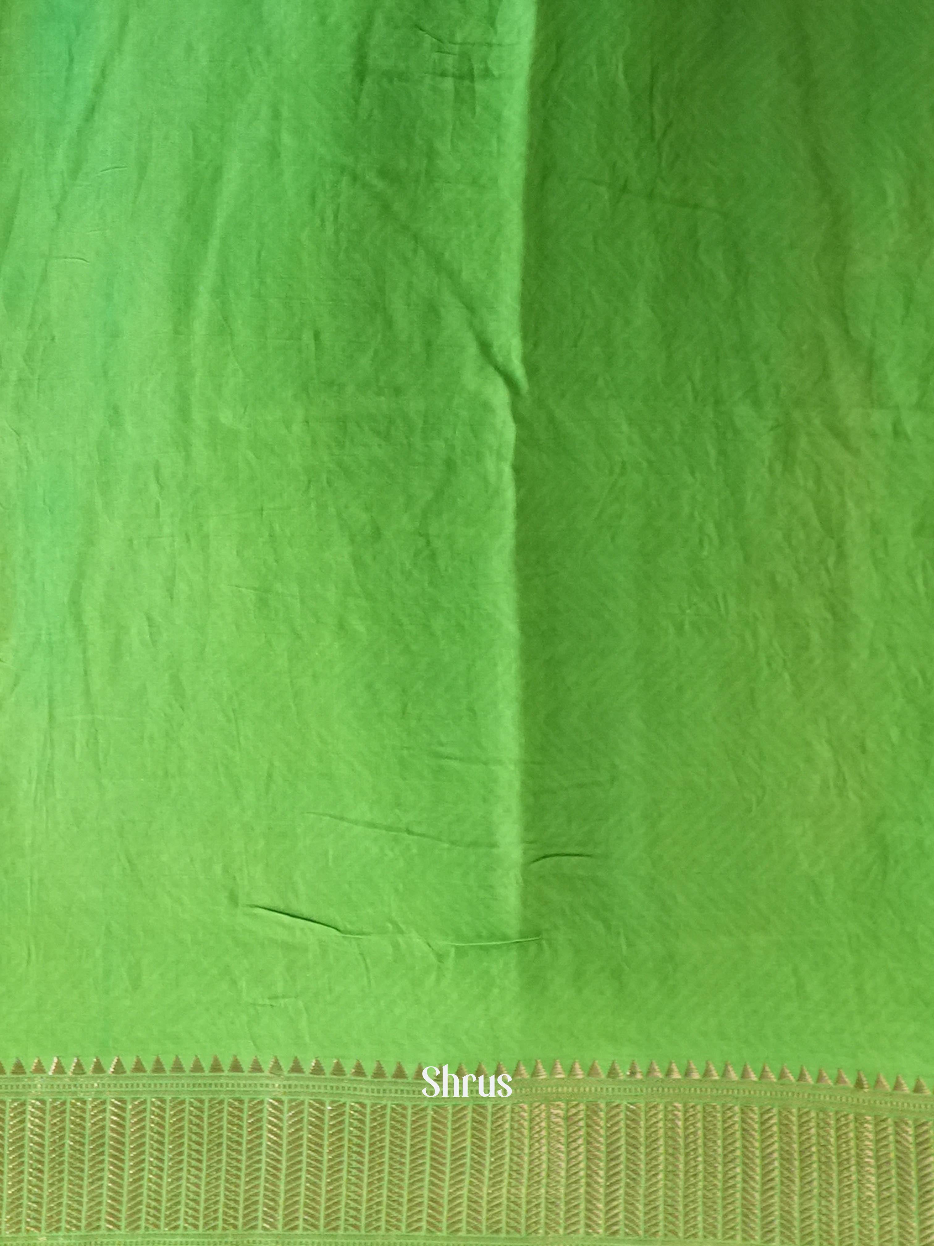 Blue & Green- Art Modal Saree - Shop on Shrus.com