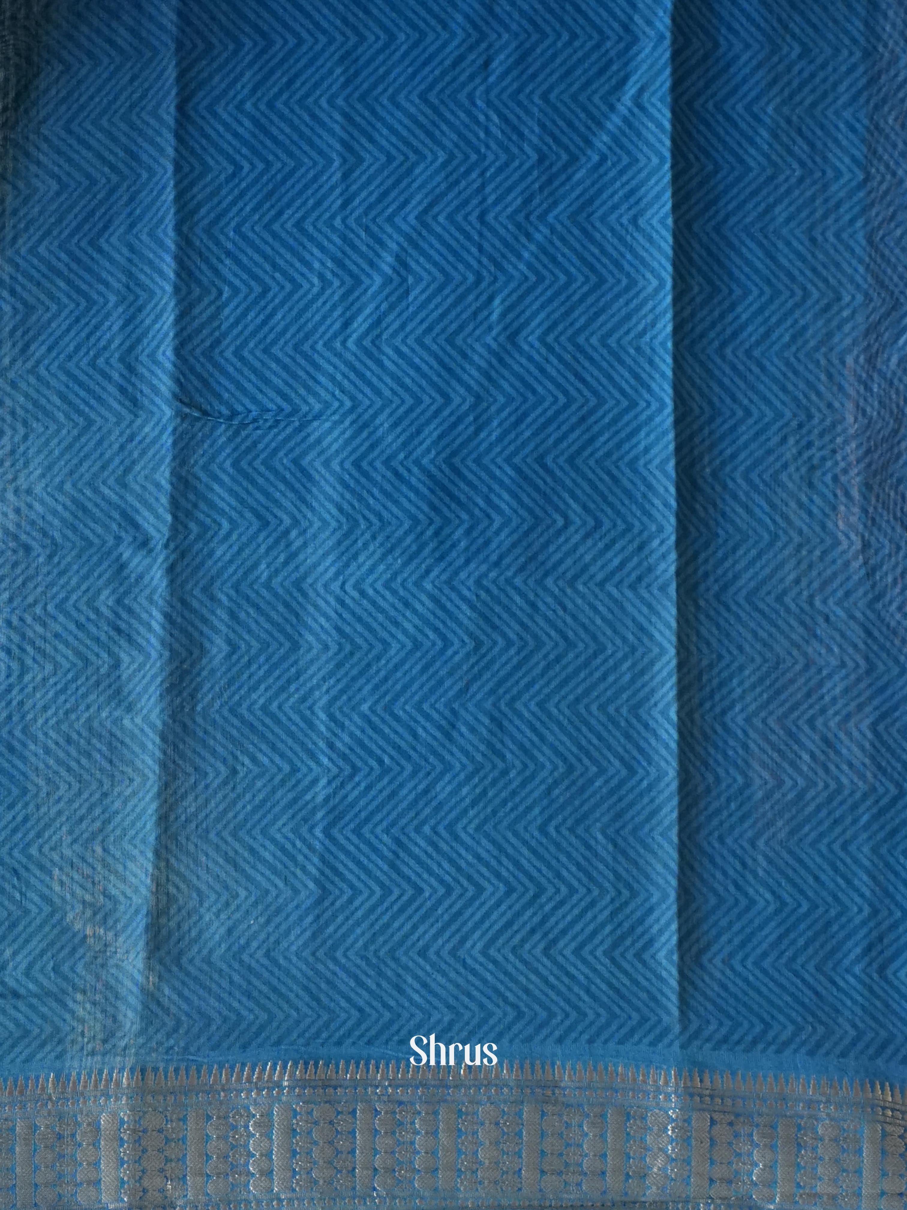 Green & Blue - Art Modal Saree - Shop on Shrus.com
