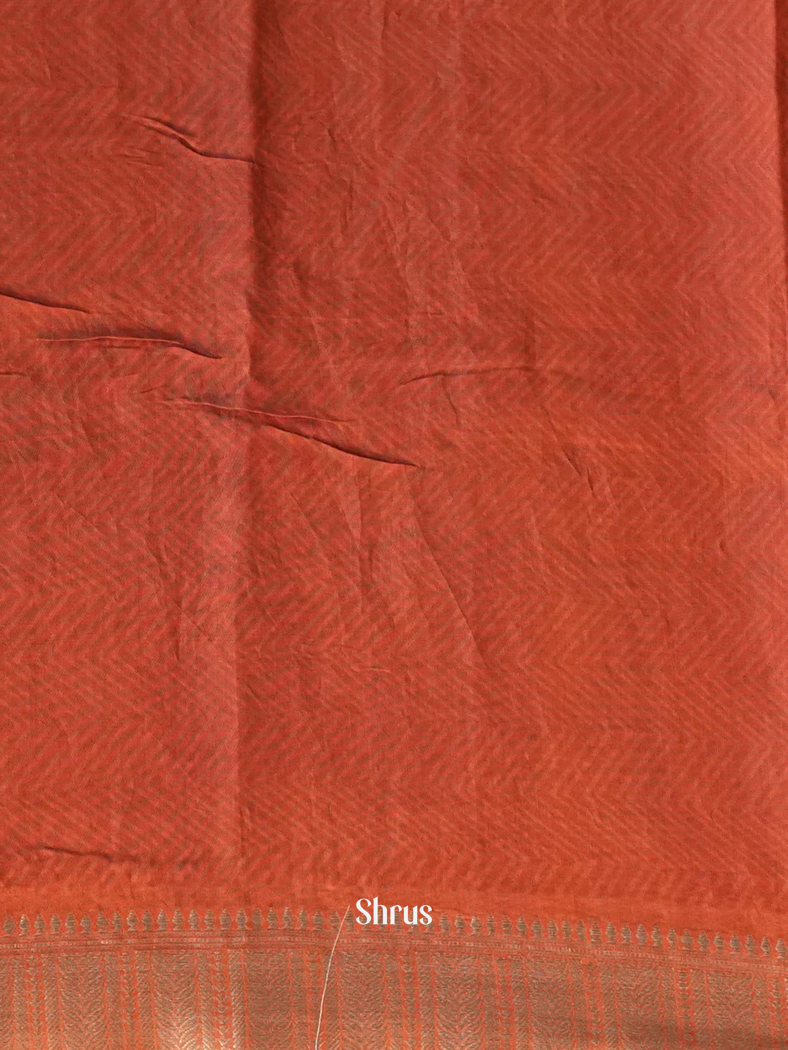 Elephant Grey & Brown - Art Modal Saree - Shop on Shrus.com