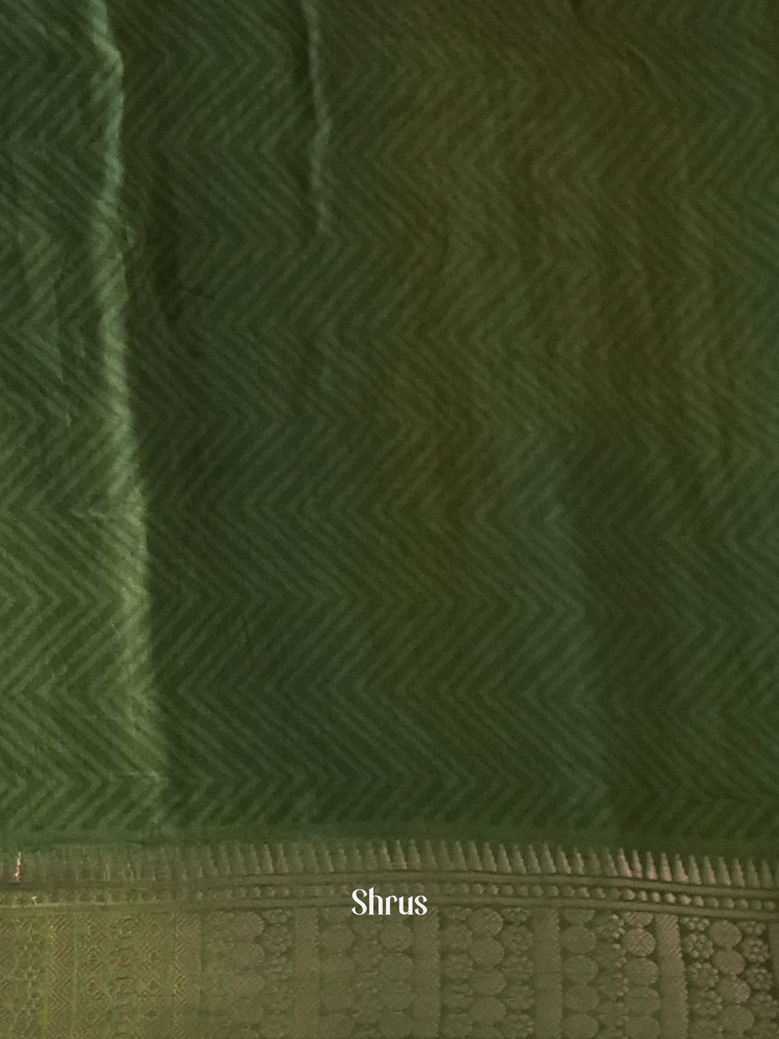 Blue & Green - Art Modal Saree - Shop on Shrus.com