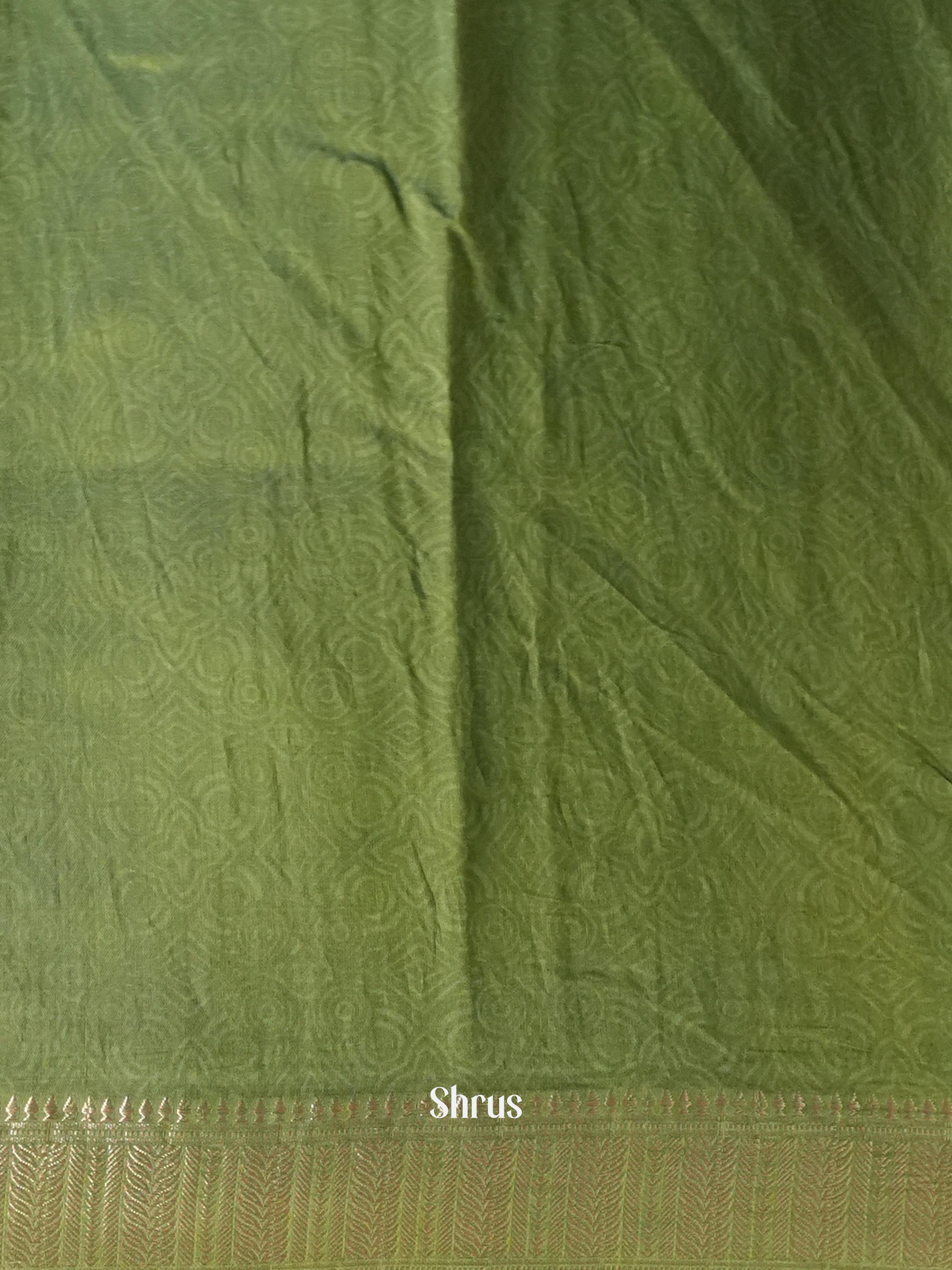 Brick & Green - Art Modal Saree - Shop on Shrus.com