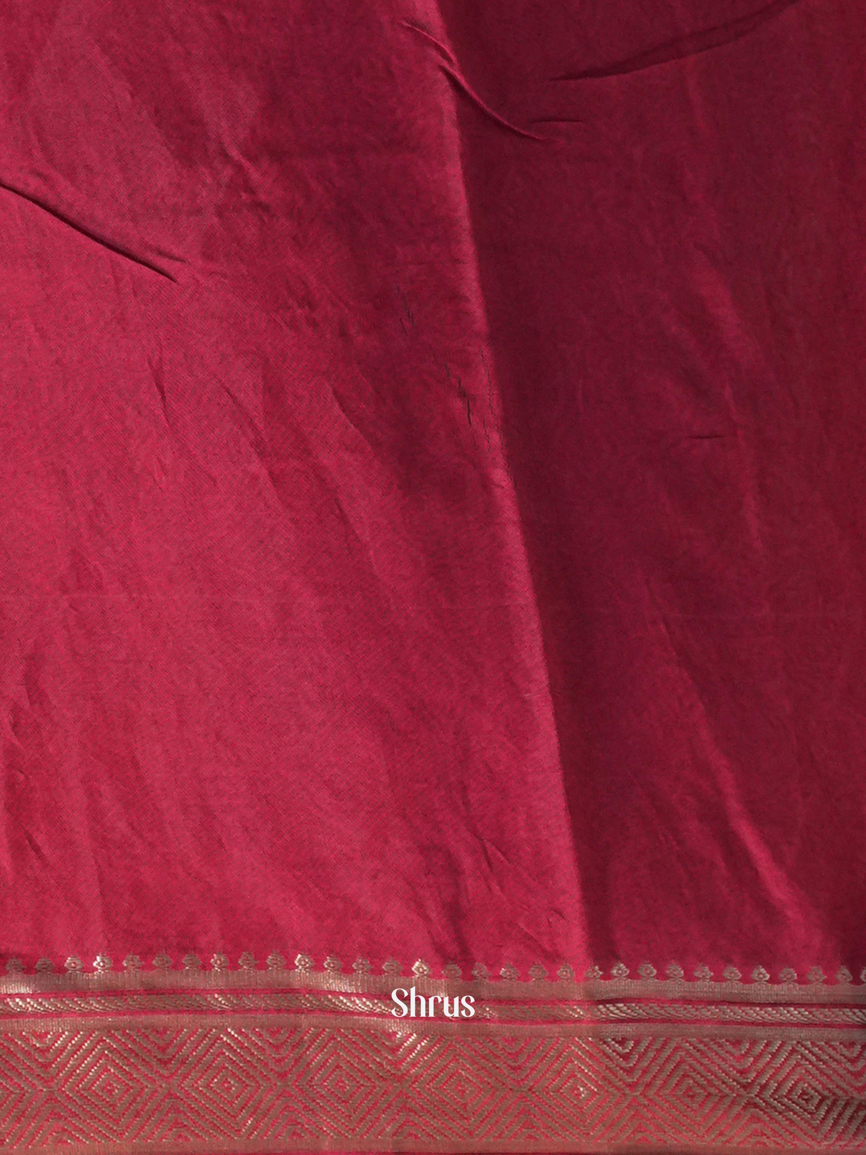 Black & Red - Art Modal Saree - Shop on Shrus.com