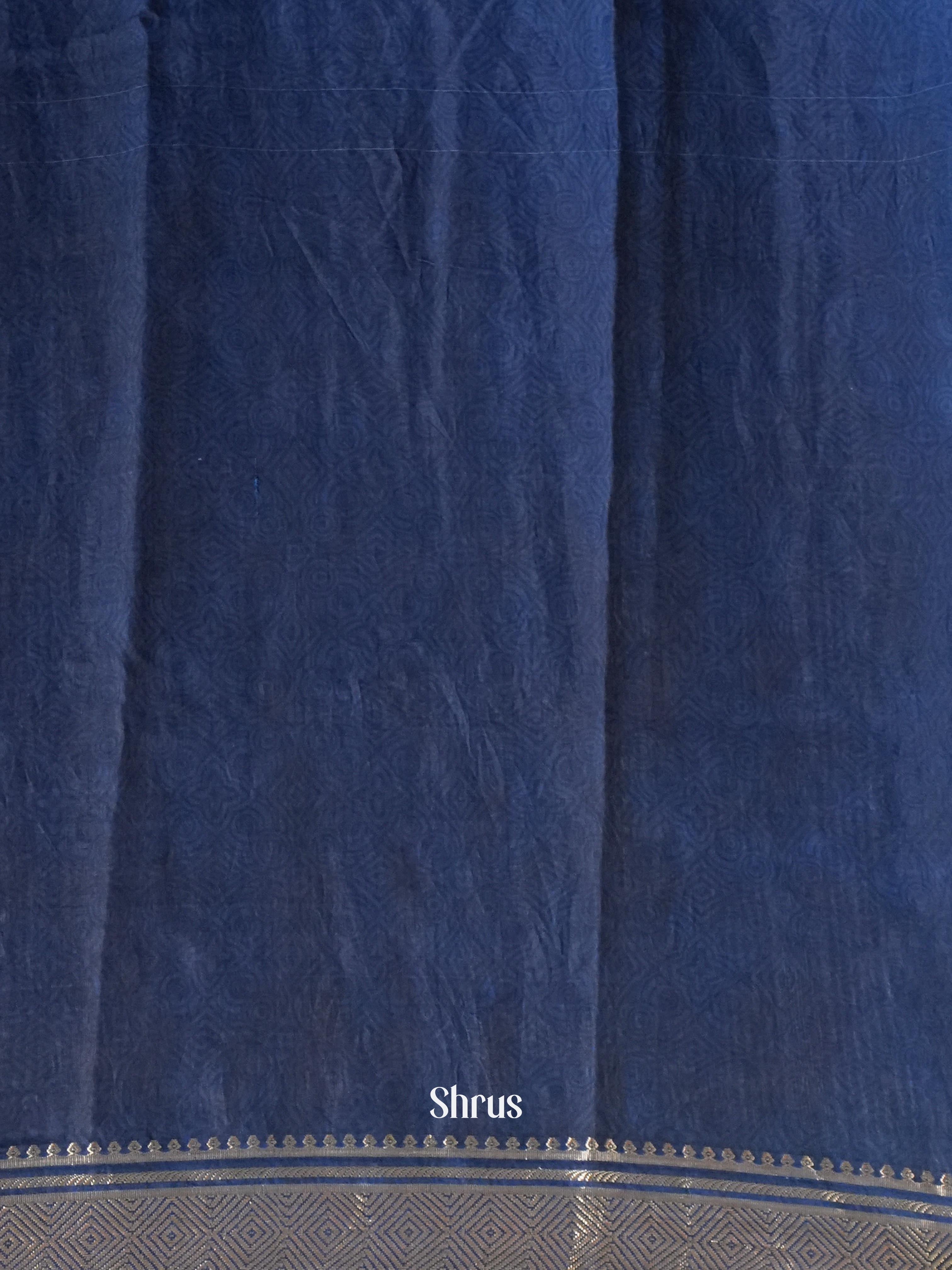 Purple & Blue - Art Modal Saree - Shop on Shrus.com
