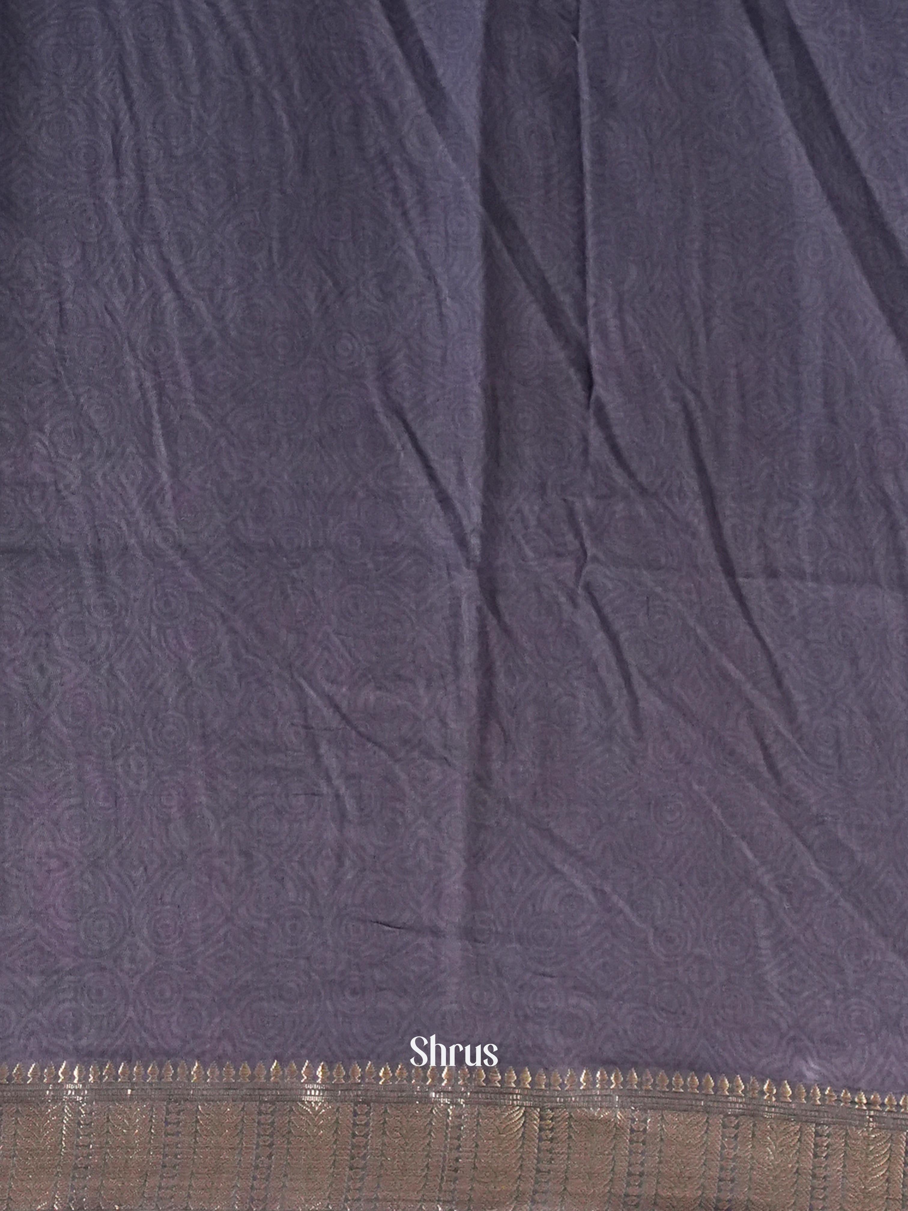 Teal & Grey - Art Modal Saree - Shop on Shrus.com