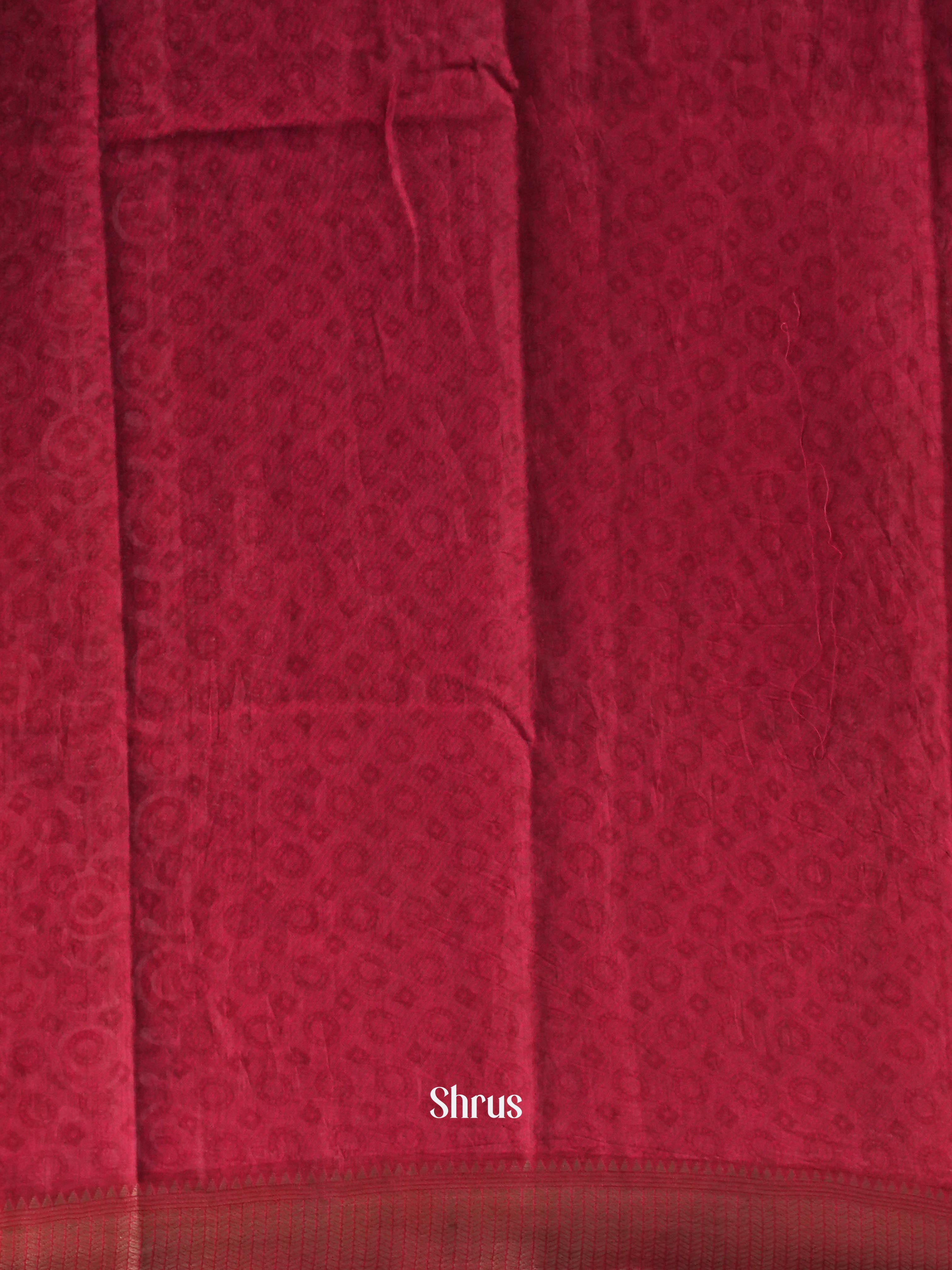 Black & Maroon- Art Modal Saree - Shop on Shrus.com