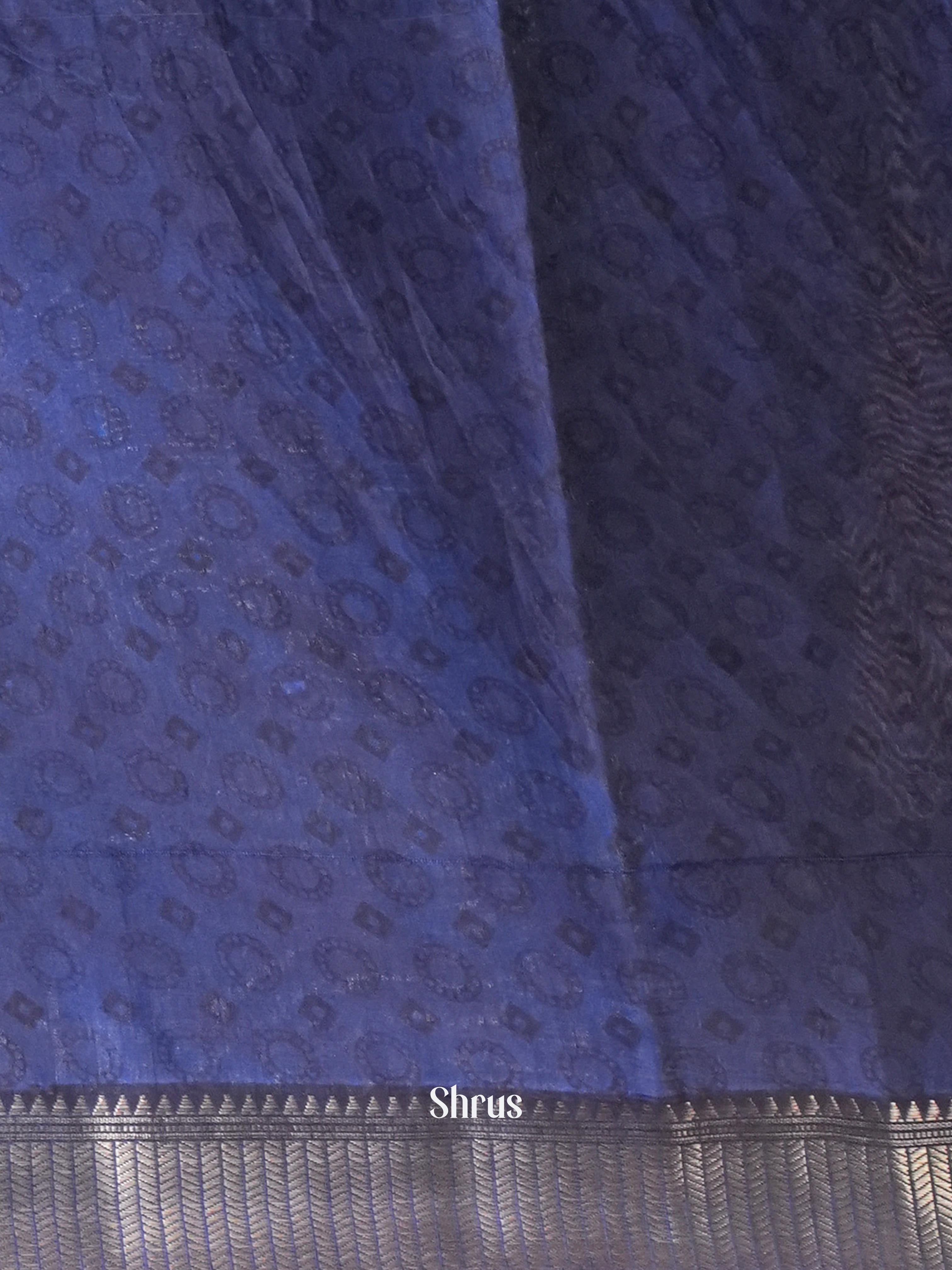 Green & Blue - Art Modal Saree - Shop on Shrus.com