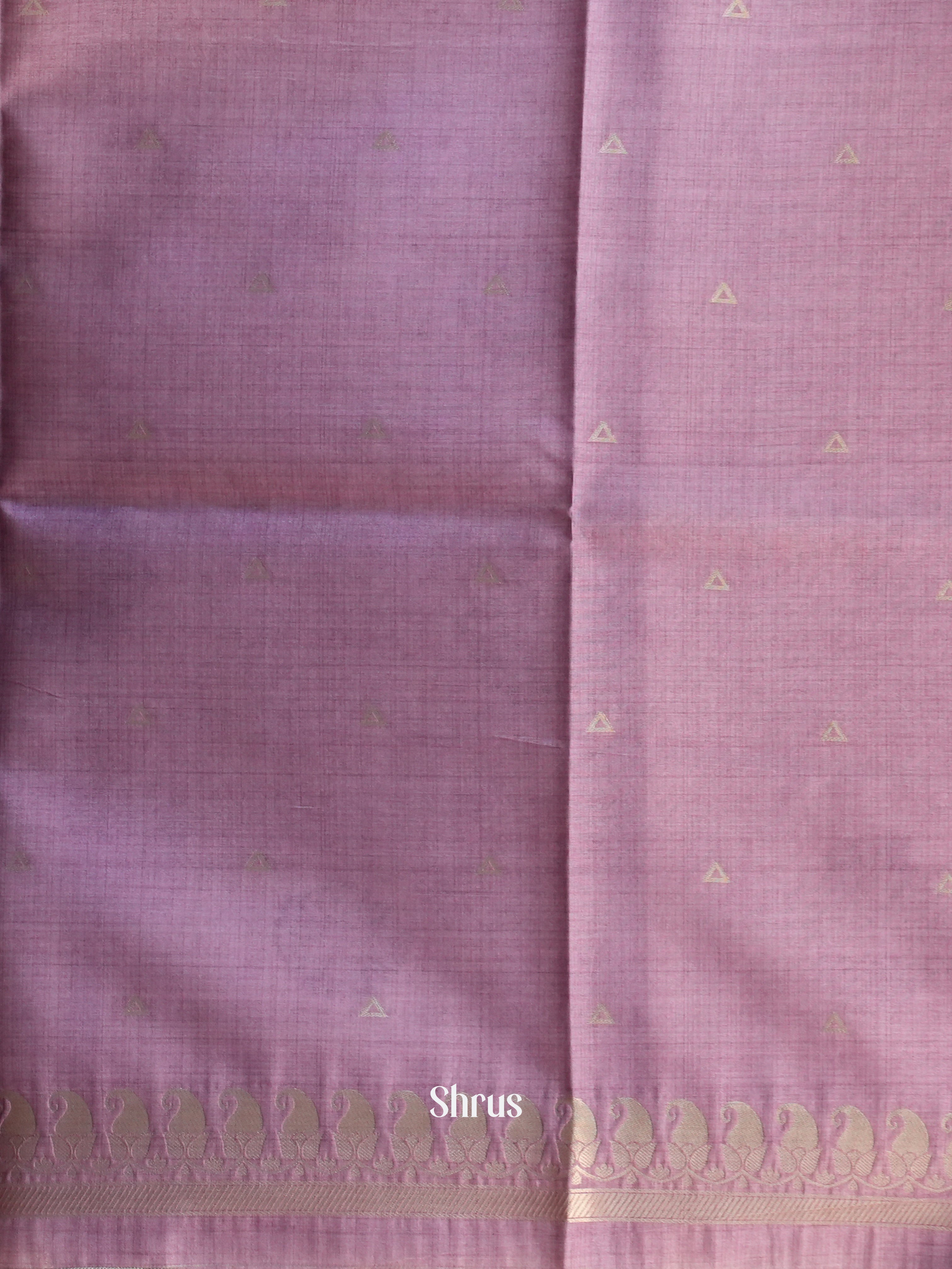 Purple - Semi Tussar Saree - Shop on Shrus.com