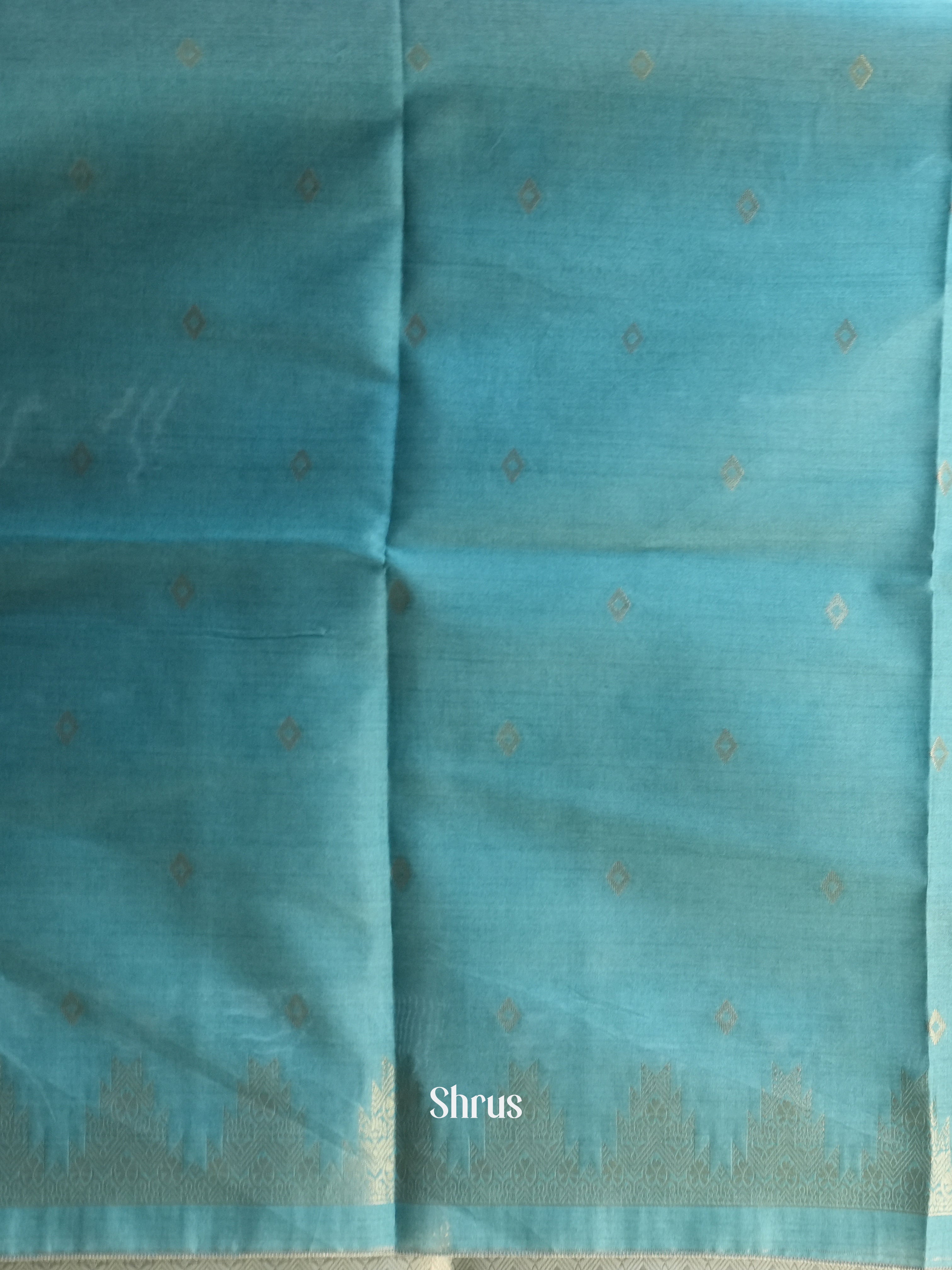 Puple & Blue - Semi Tussar Saree - Shop on Shrus.com