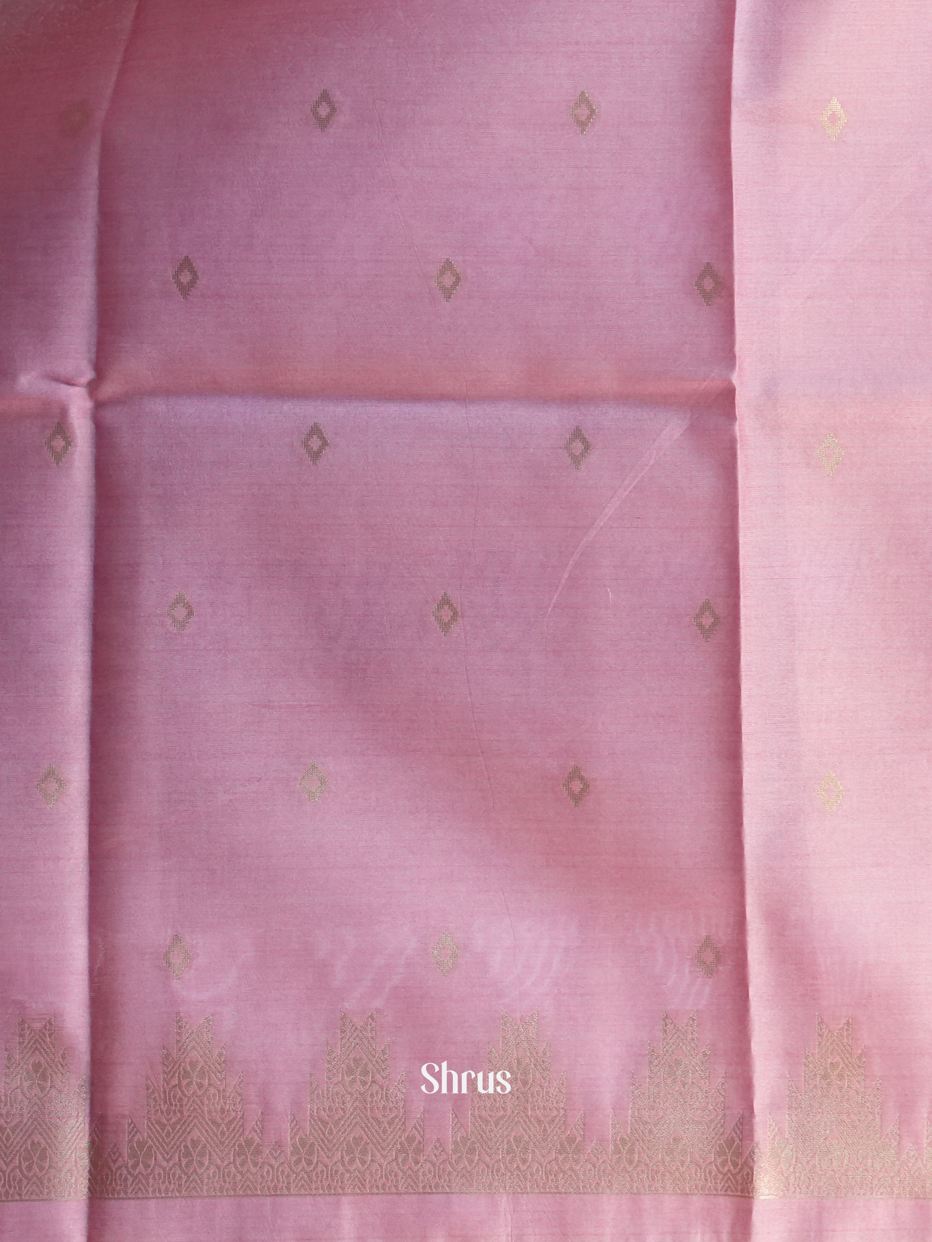Blue & Pink- Semi Tussar Saree - Shop on Shrus.com
