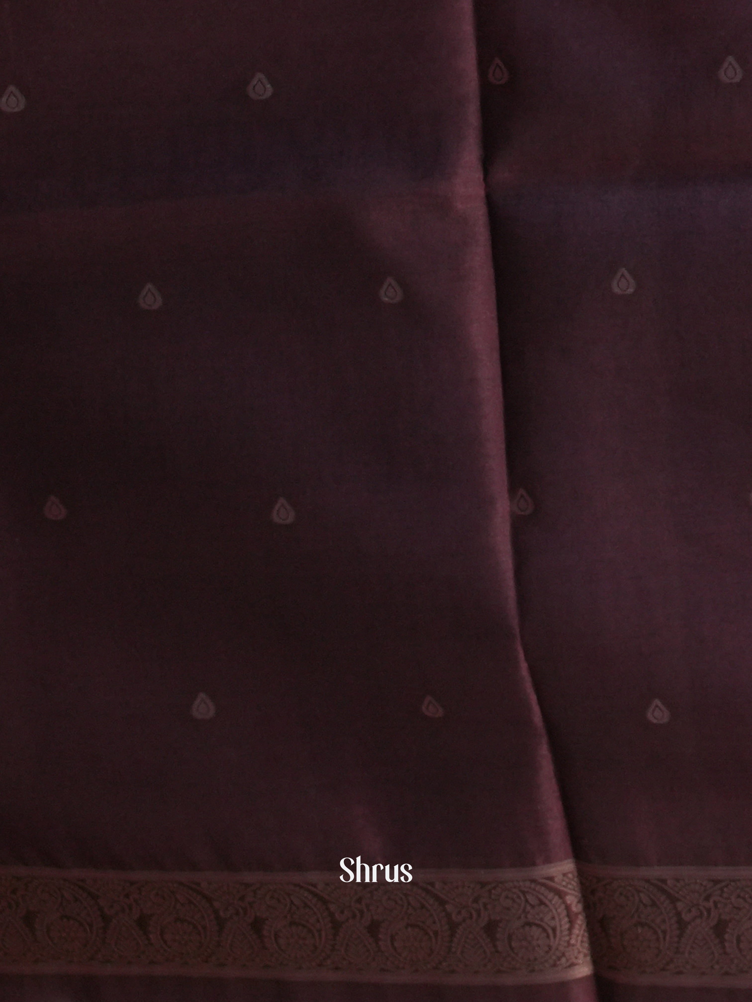 Pink & Brown - Semi Tussar Saree - Shop on Shrus.com