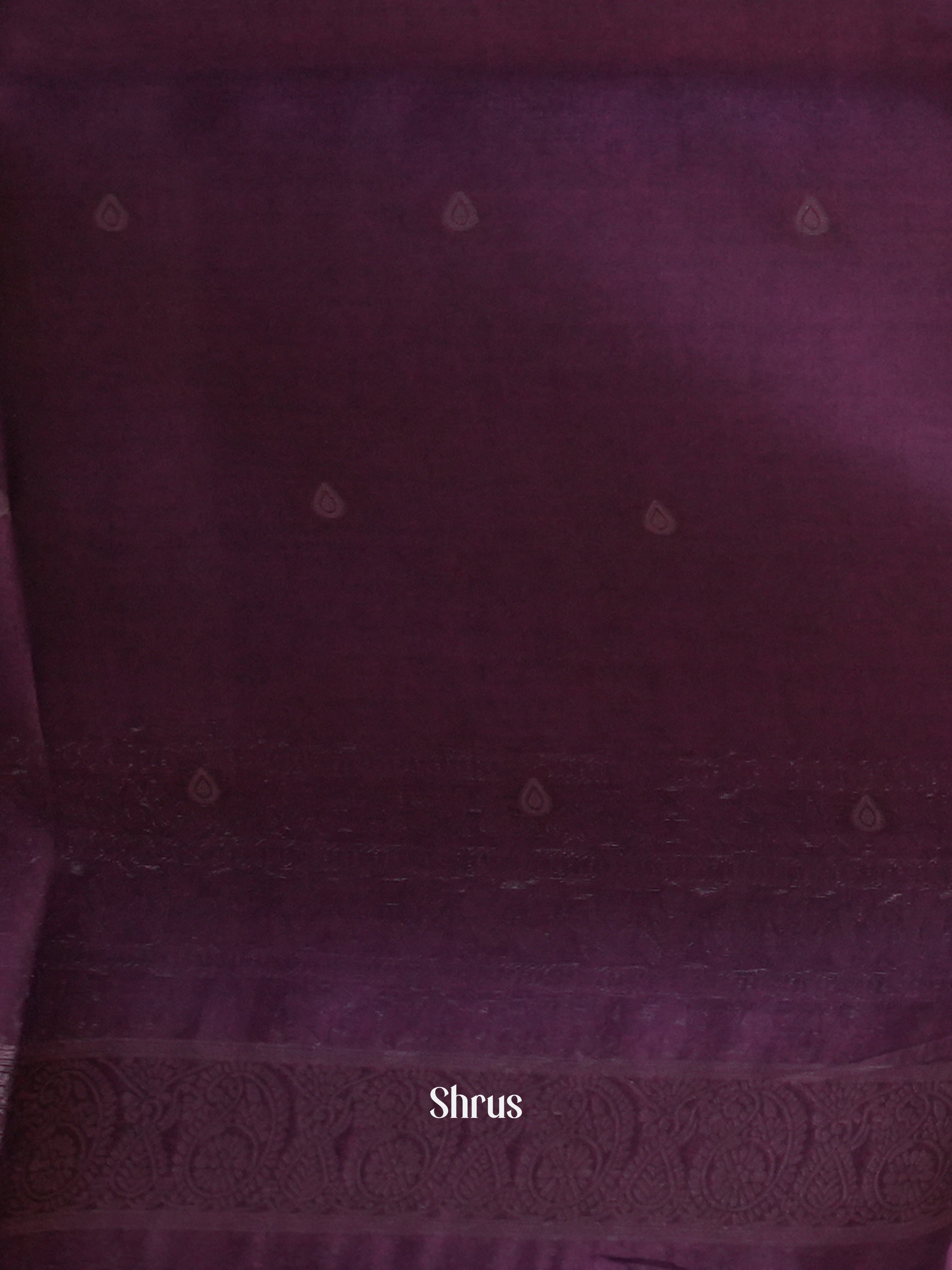 Lavender & Purple- Semi Tussar Saree - Shop on Shrus.com