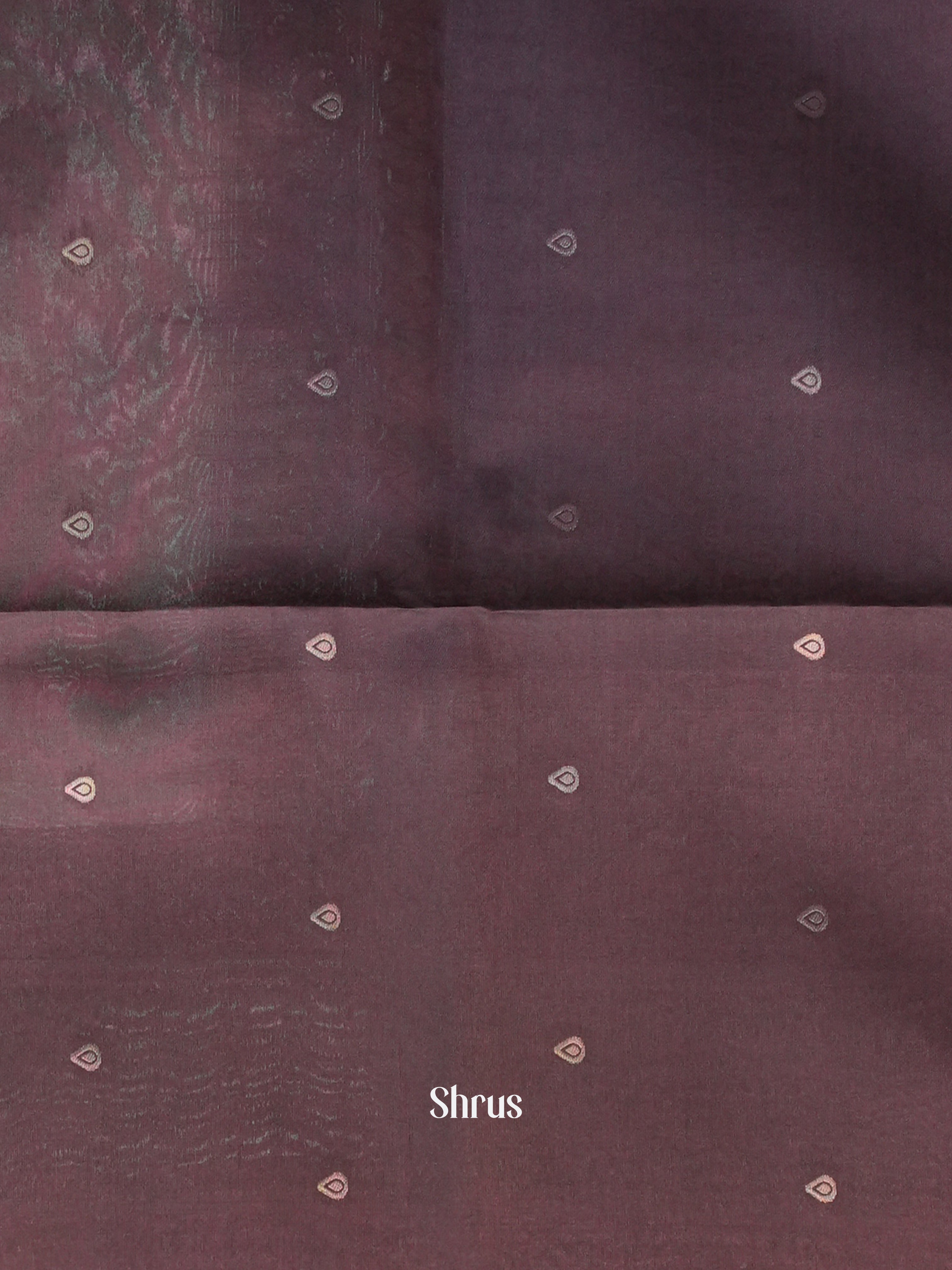 Peach & Brown- Semi Tussar Saree - Shop on Shrus.com