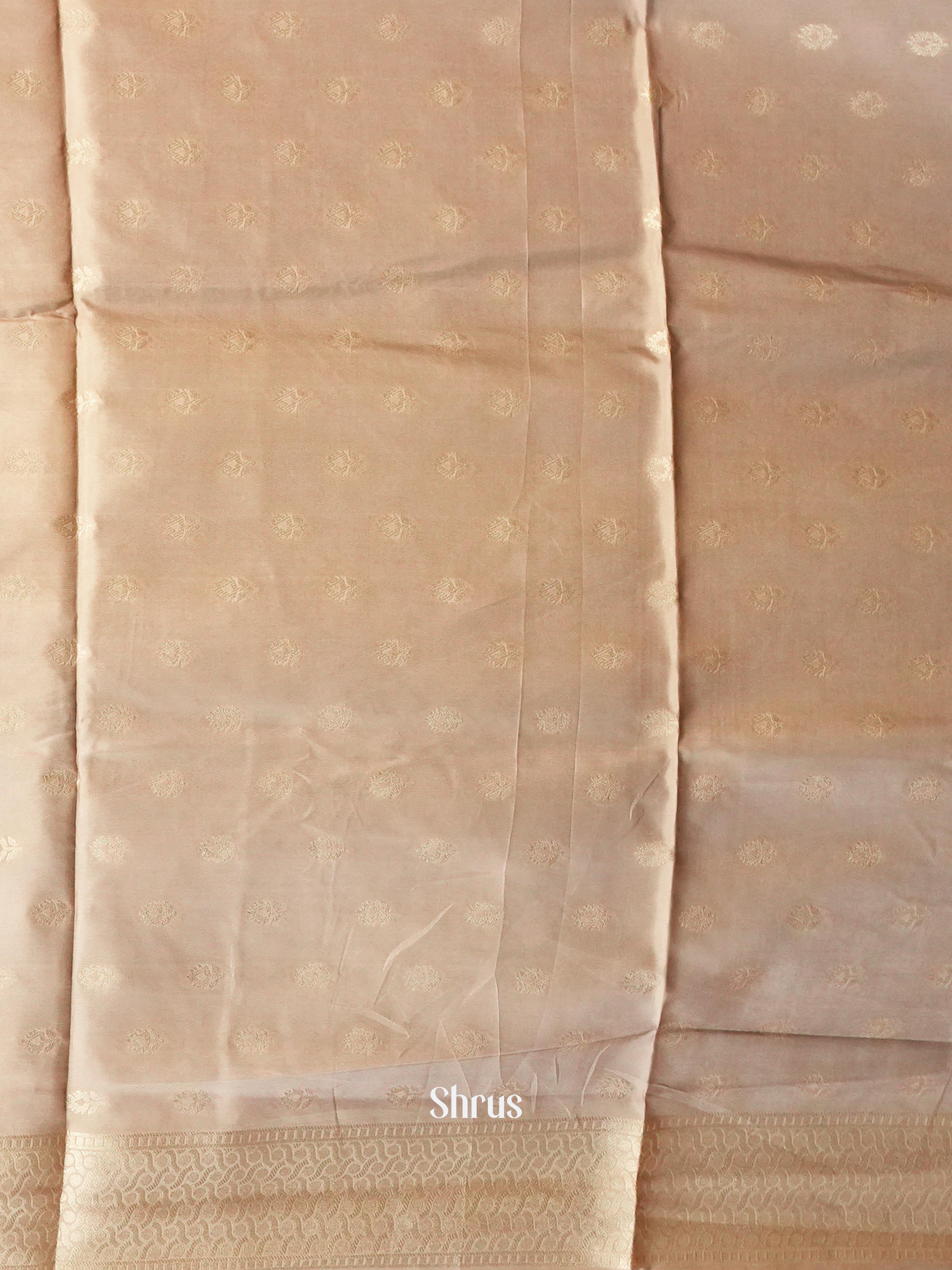 Purple & Brown - Semi Softsilk Saree - Shop on Shrus.com