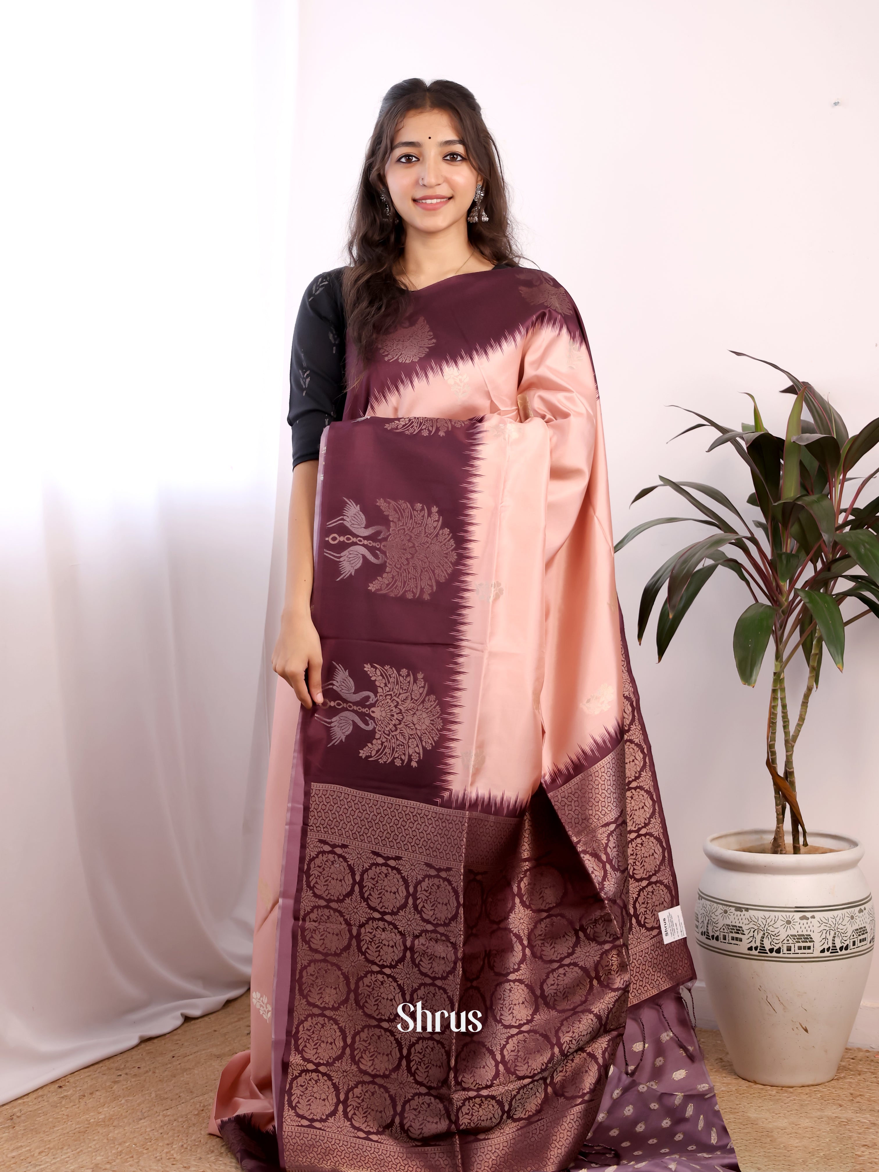 CIS10034 - Semi Softsilk Saree - Shop on Shrus.com
