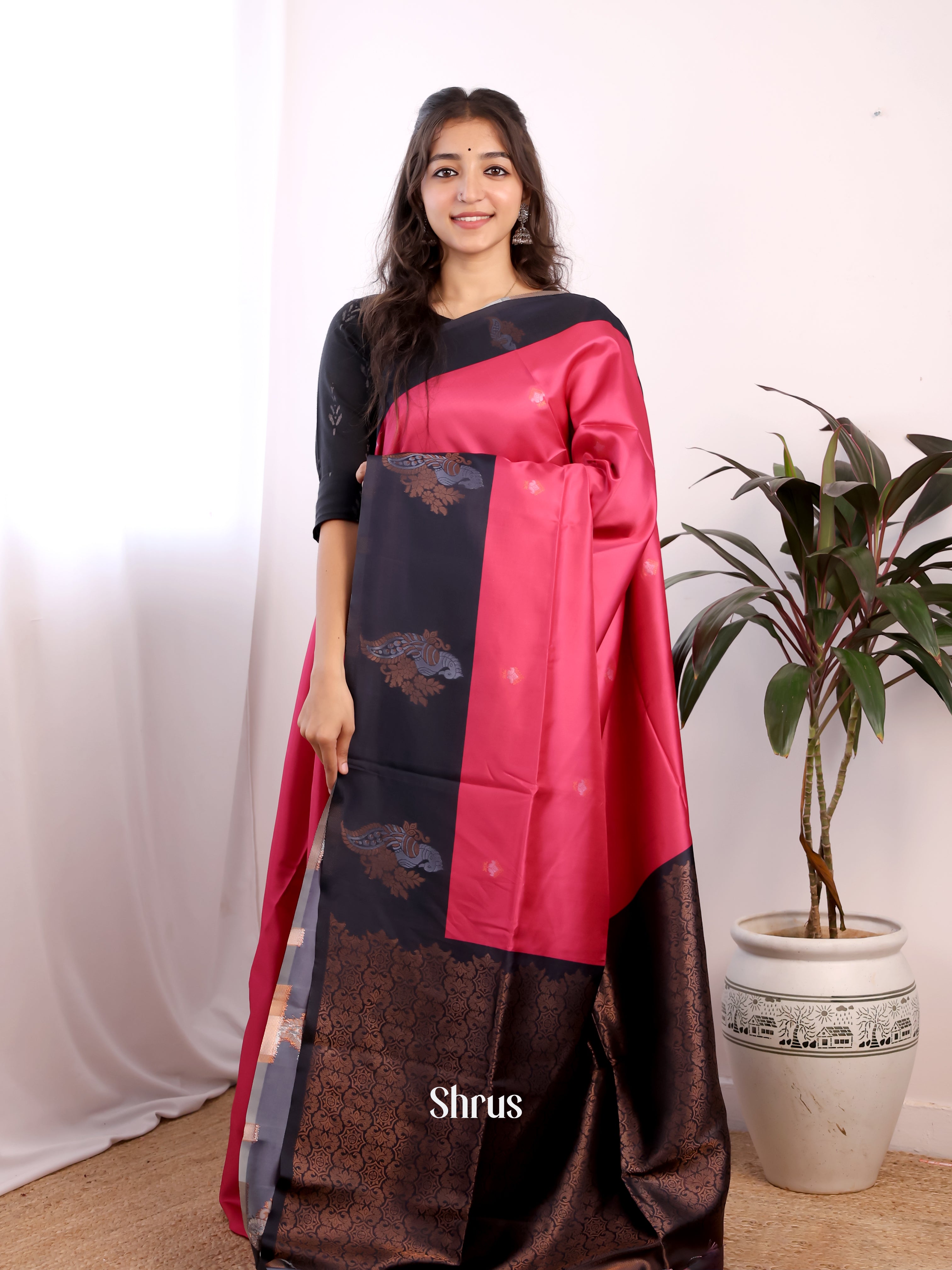 CIS10048 - Semi Softsilk Saree - Shop on Shrus.com
