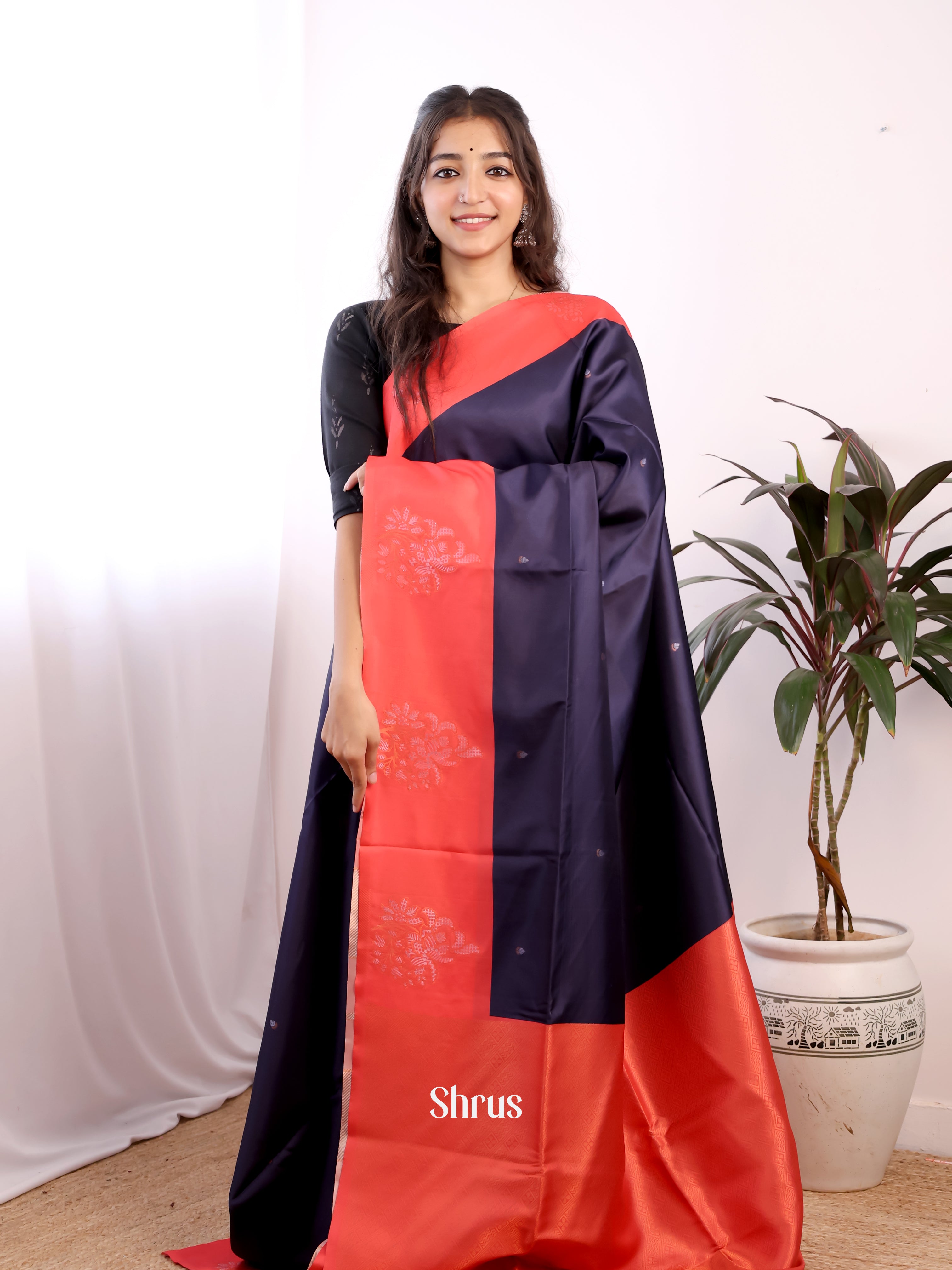 CIS10064 - Semi Softsilk Saree - Shop on Shrus.com
