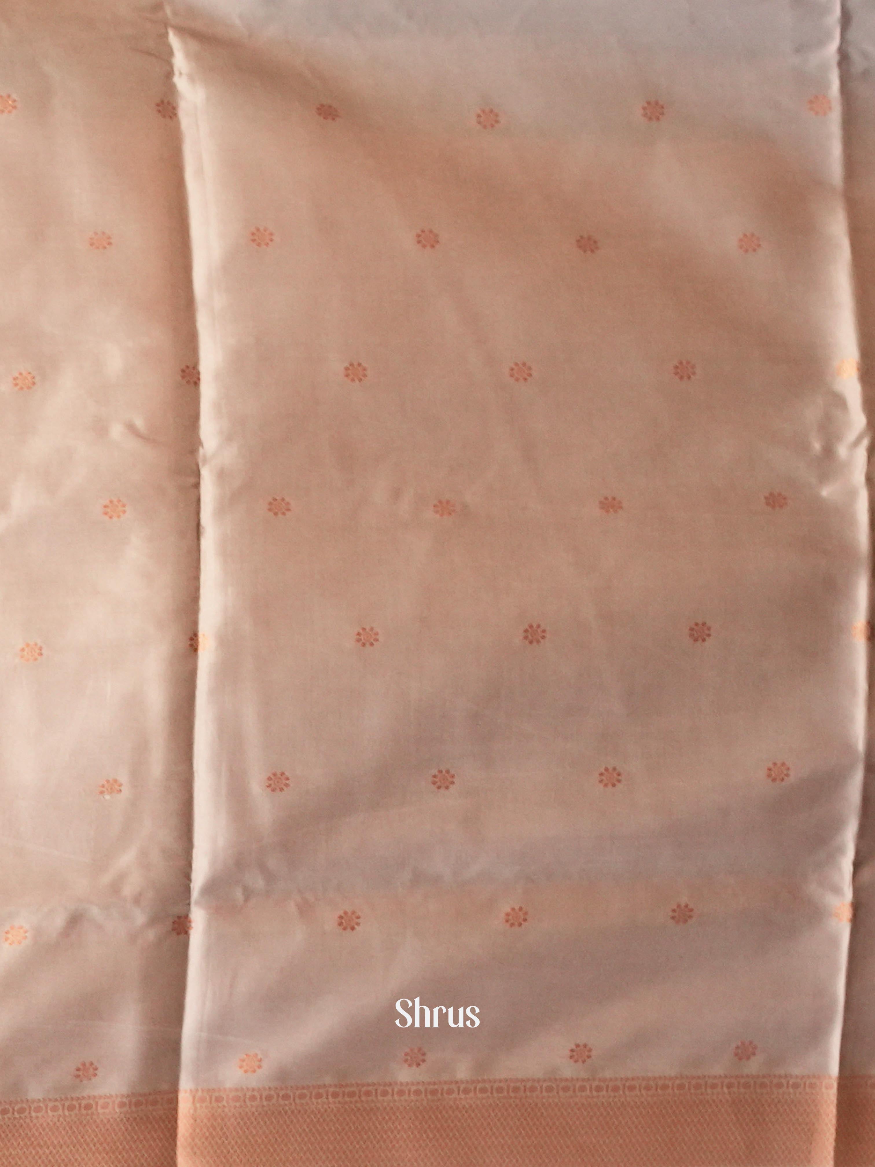 Green & Grey- Semi Softsilk Saree - Shop on Shrus.com