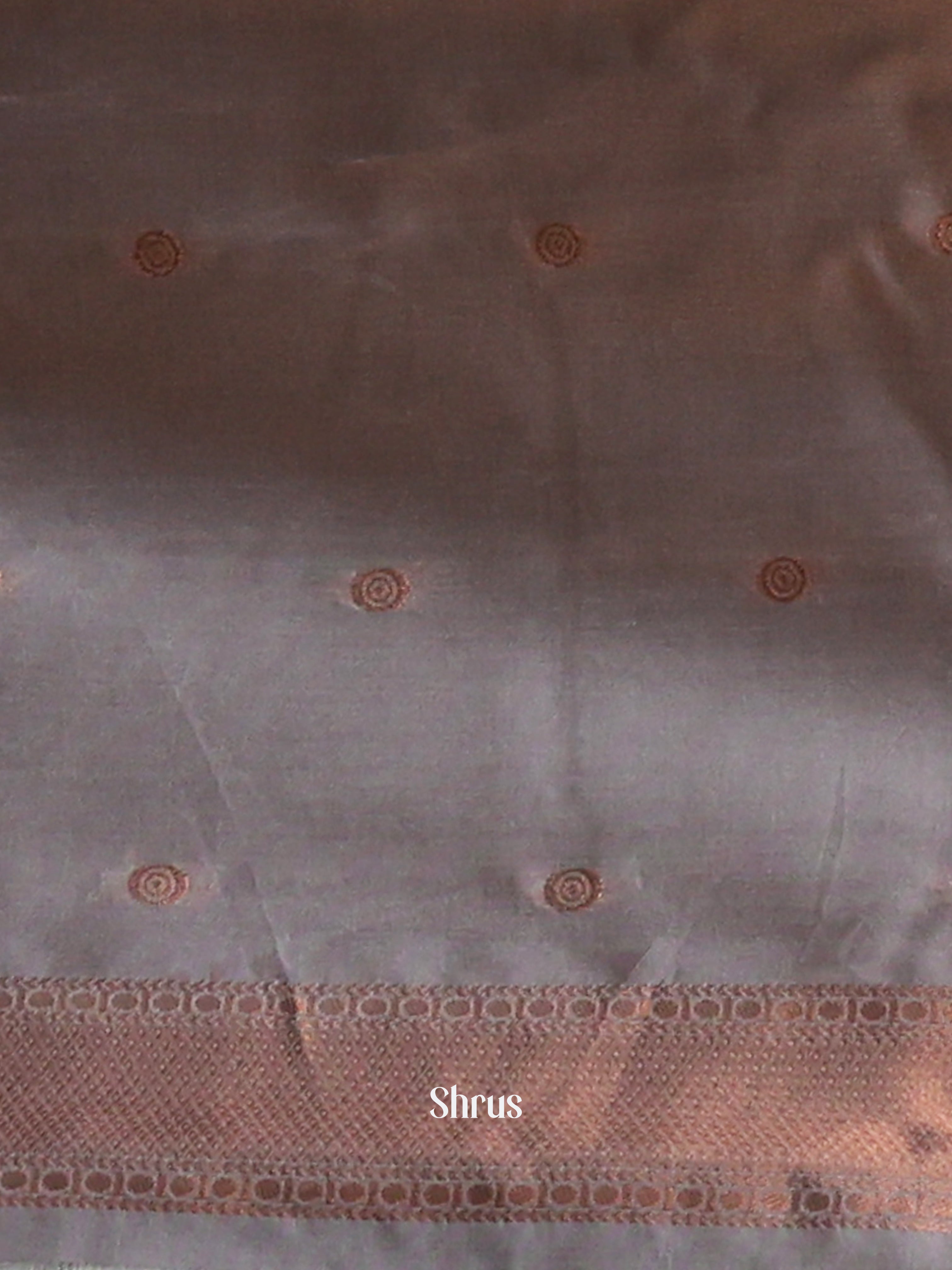 Green & Grey - Semi Softsilk Saree - Shop on Shrus.com