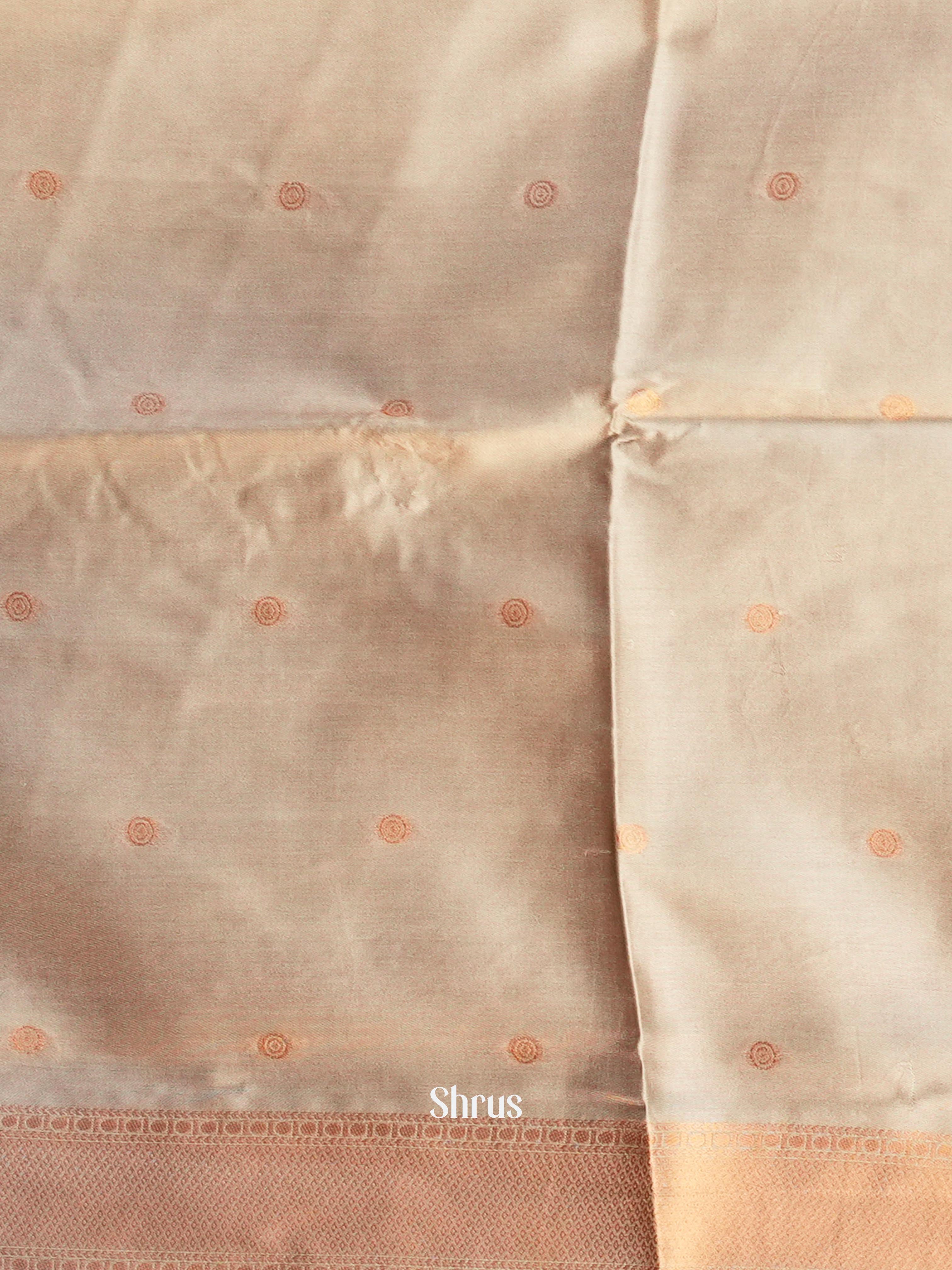 Purple & Grey- Semi Softsilk Saree - Shop on Shrus.com