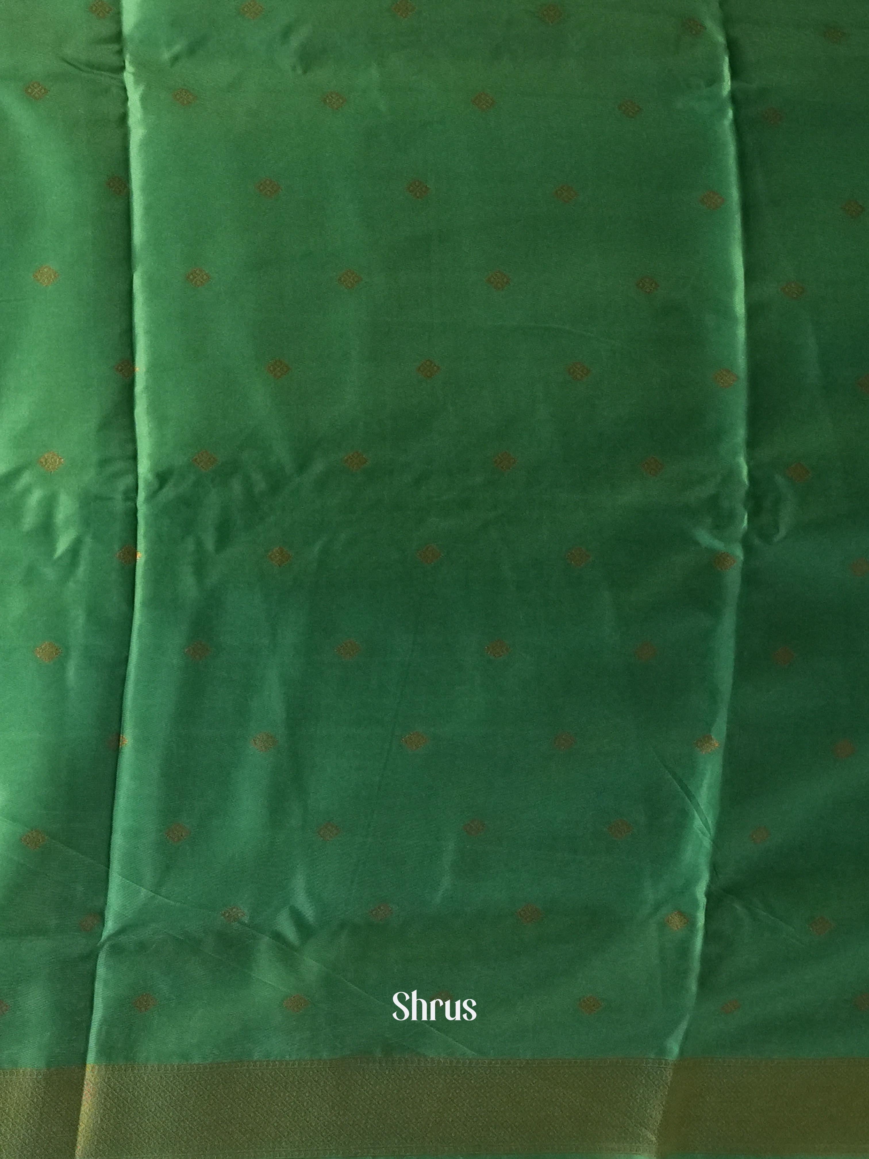Green - Semi Softsilk Saree - Shop on Shrus.com