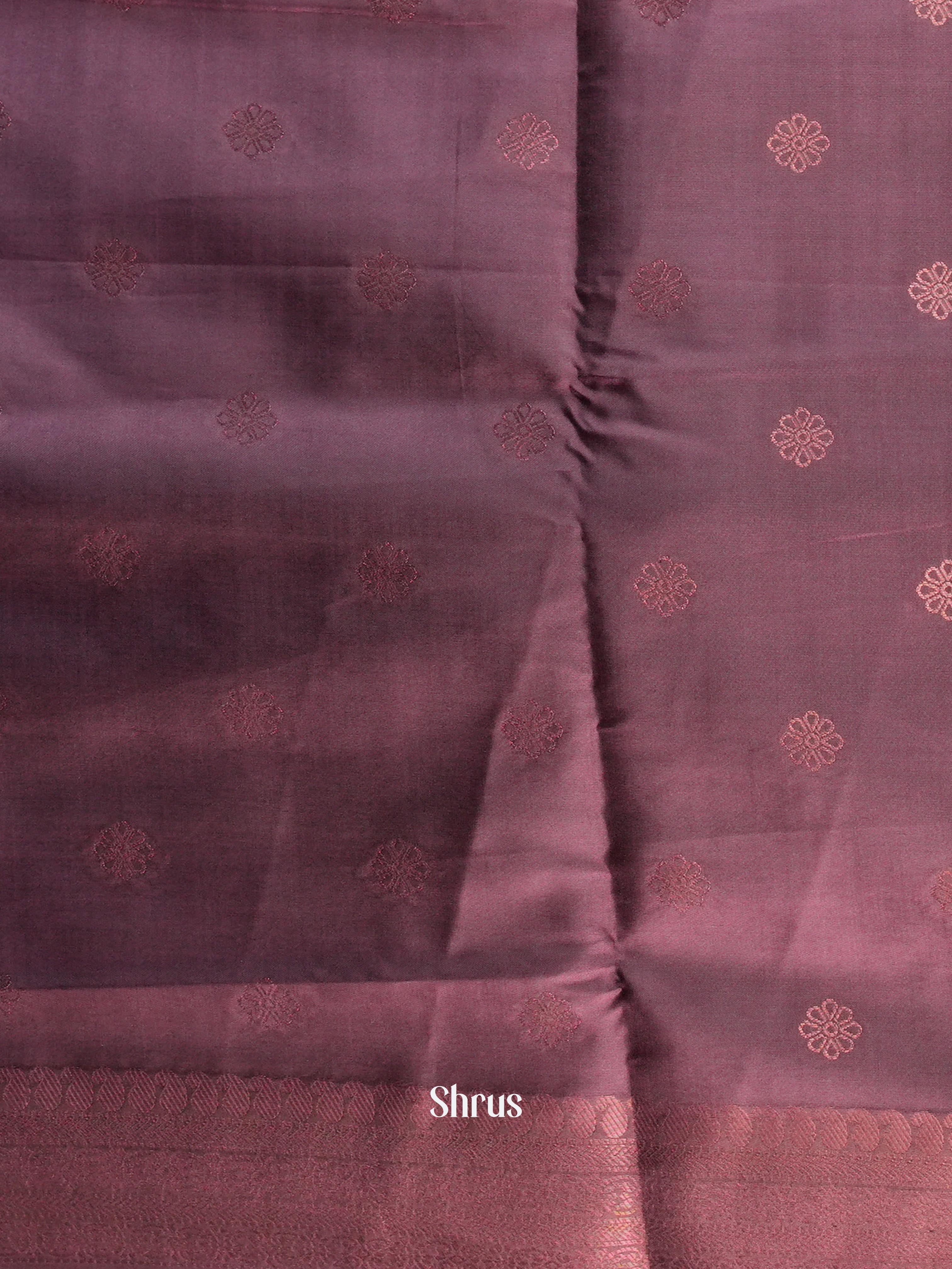 Pink & Purple- Semi Softsilk Saree - Shop on Shrus.com