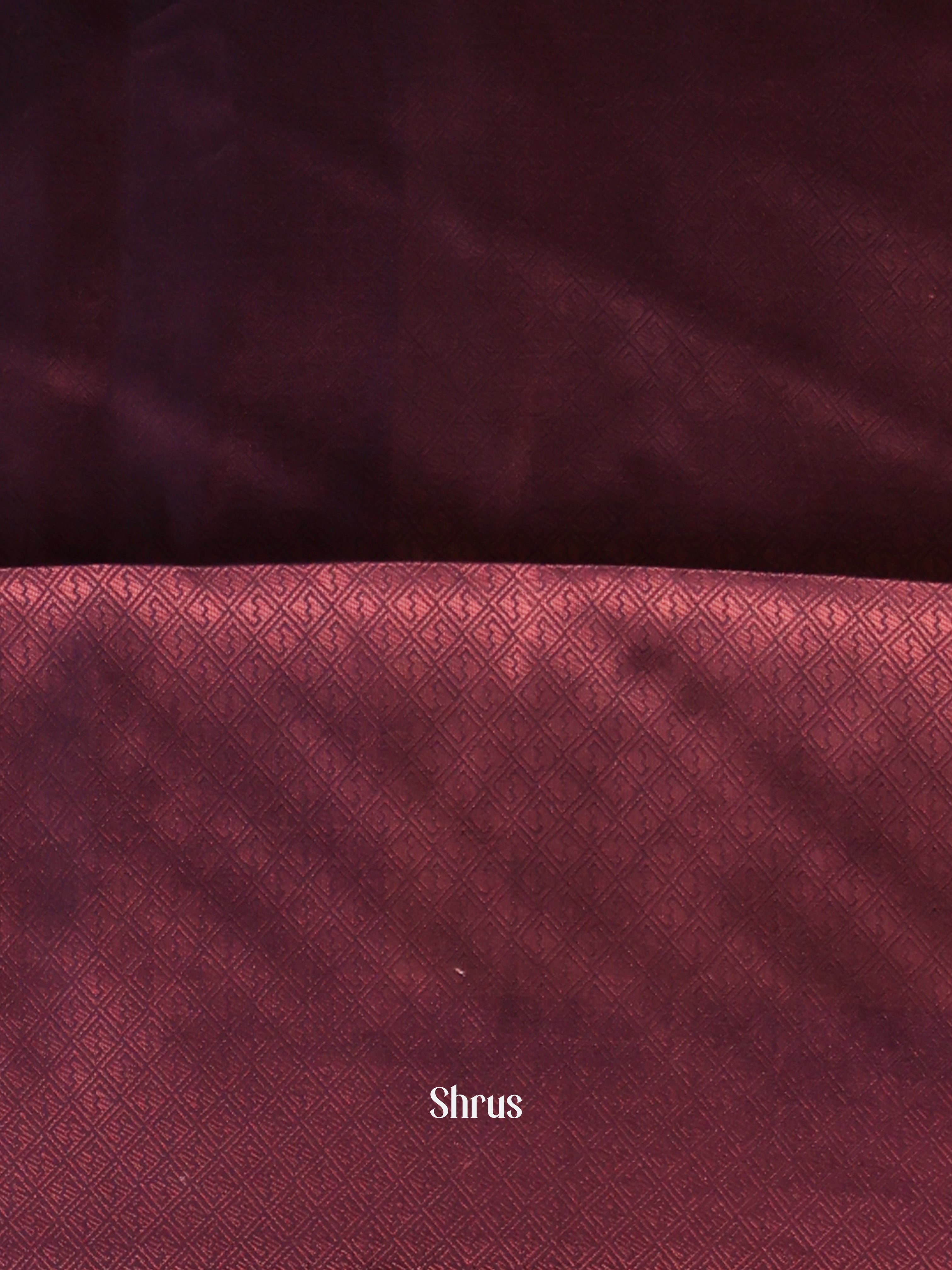 Golden Yellow & Purple - Semi Softsilk Saree - Shop on Shrus.com