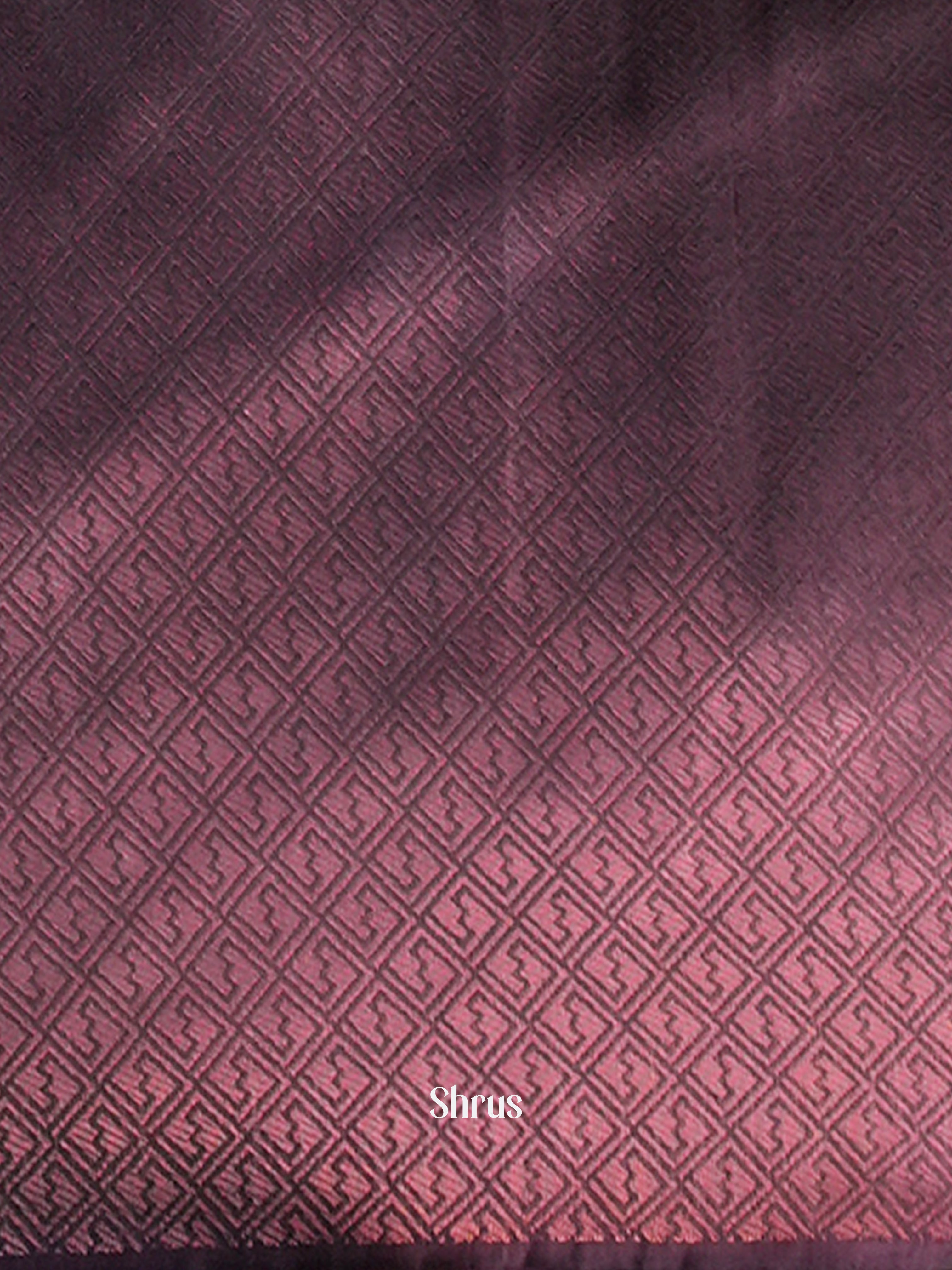 Pista Green & Purple - Semi Softsilk Saree - Shop on Shrus.com