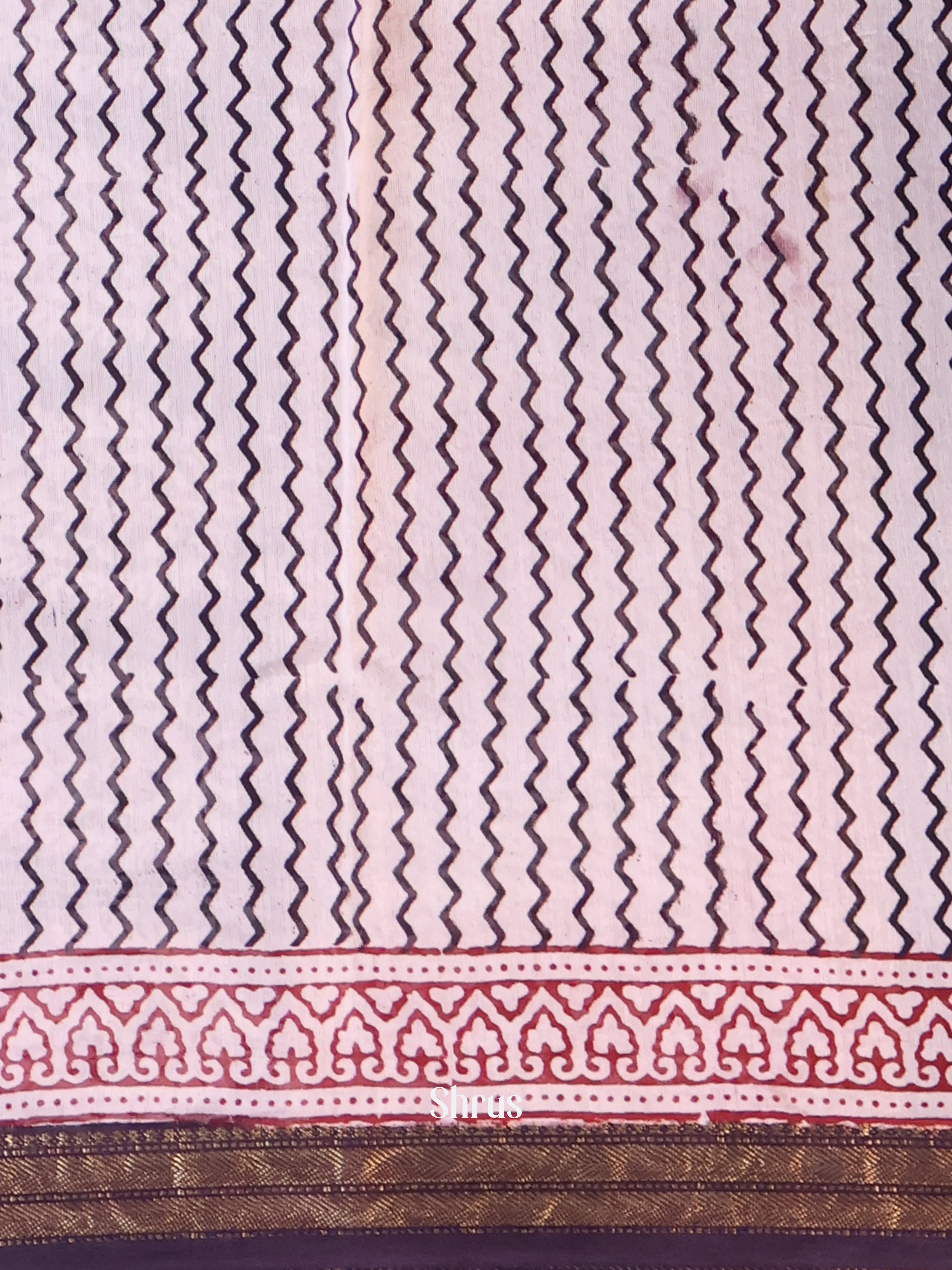 Black & Pink - Maheshwari silkcotton Saree - Shop on Shrus.com