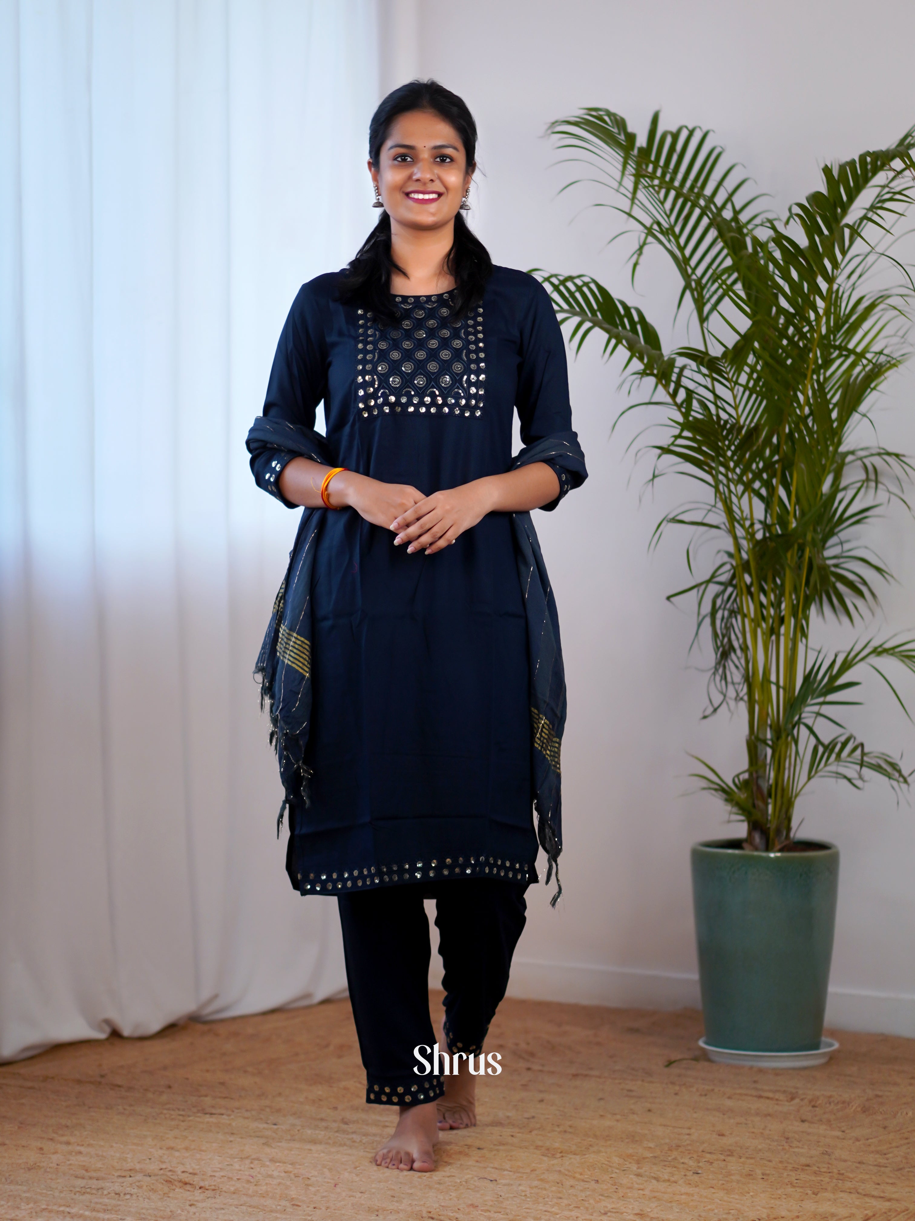 Blue -3pc Readymade Suits - Shop on Shrus.com