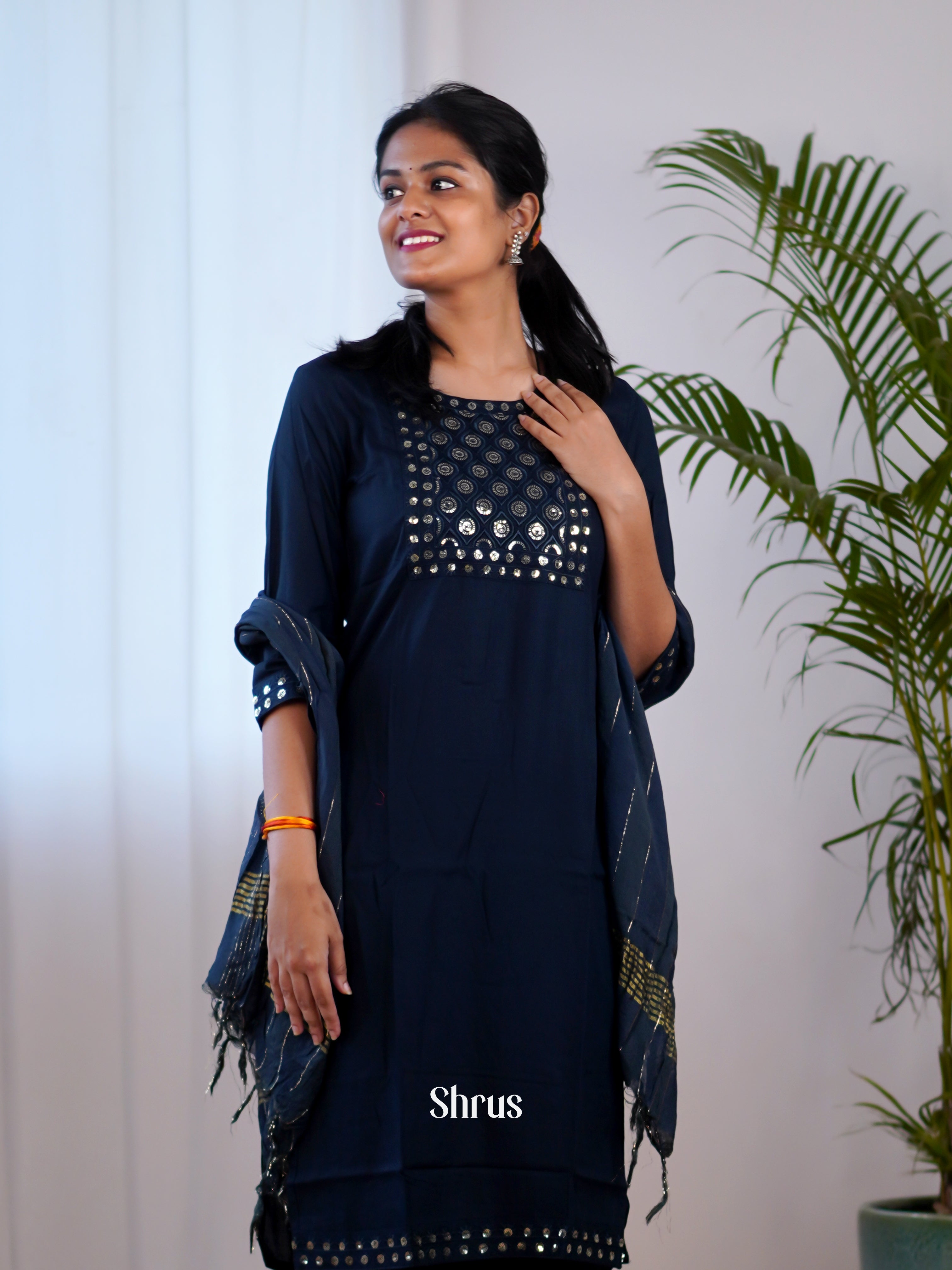 Blue -3pc Readymade Suits - Shop on Shrus.com