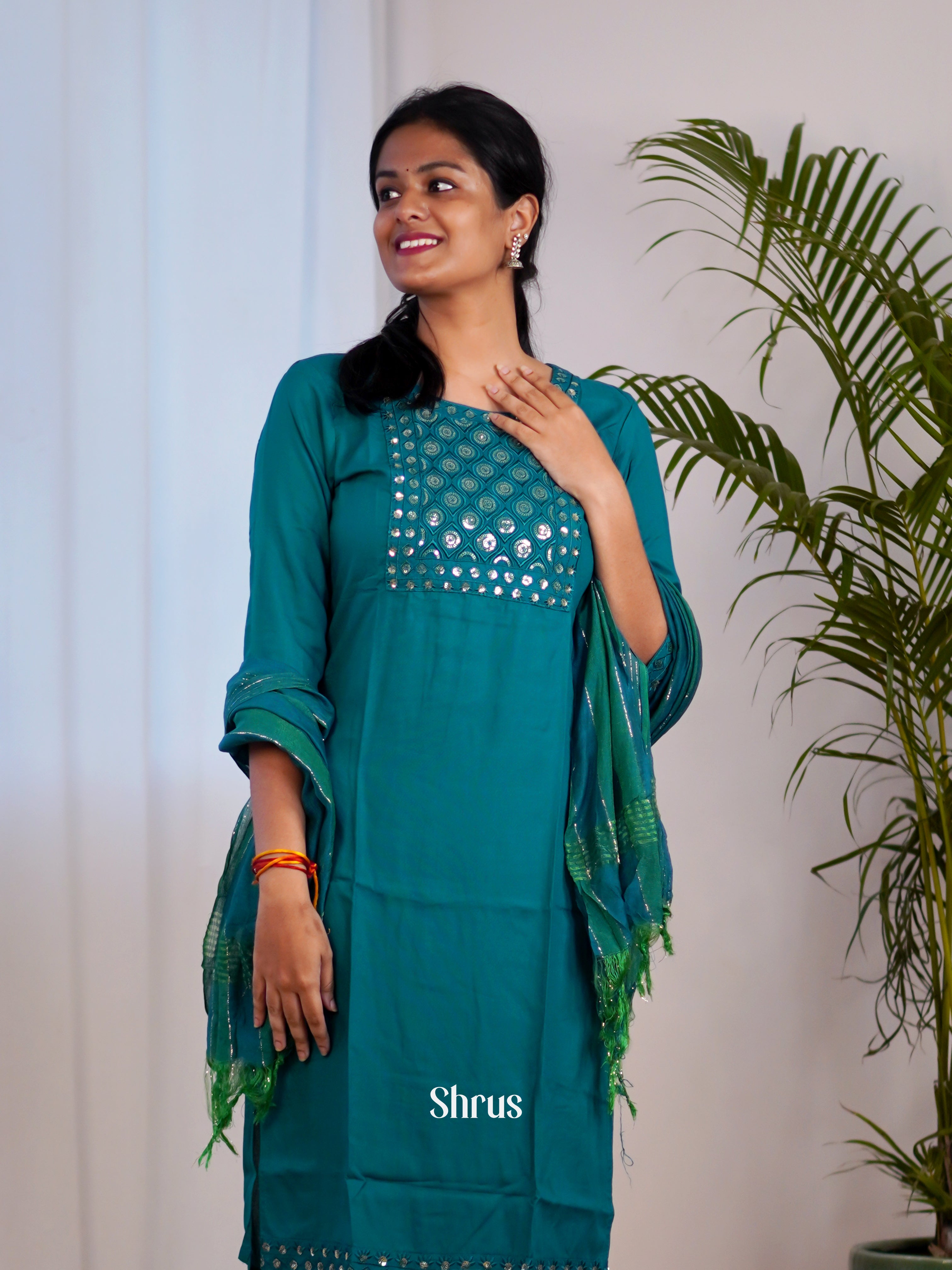 Blue -3pc Readymade Suits - Shop on Shrus.com