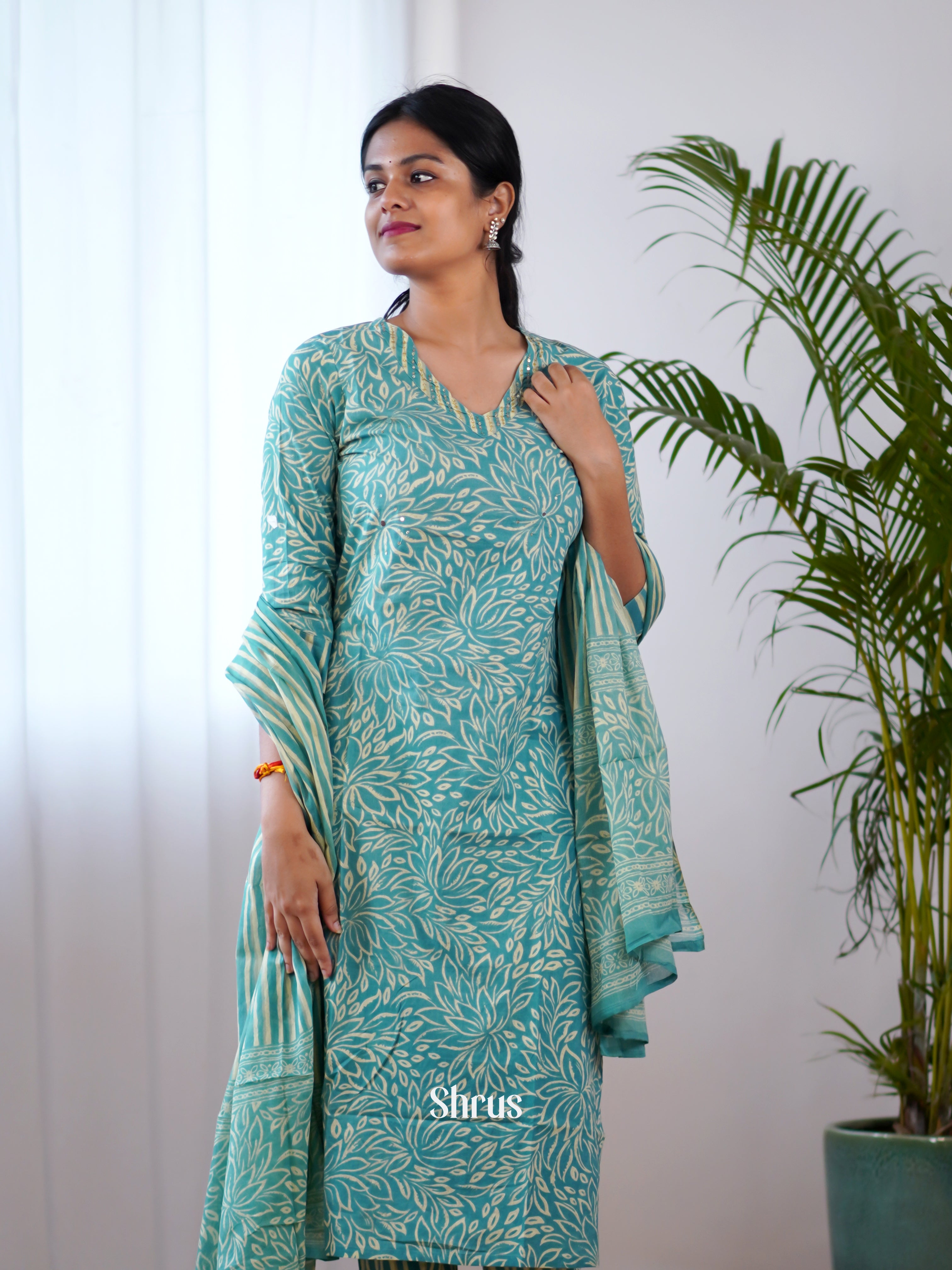 Blue - 3pc Readymade Suits - Shop on Shrus.com