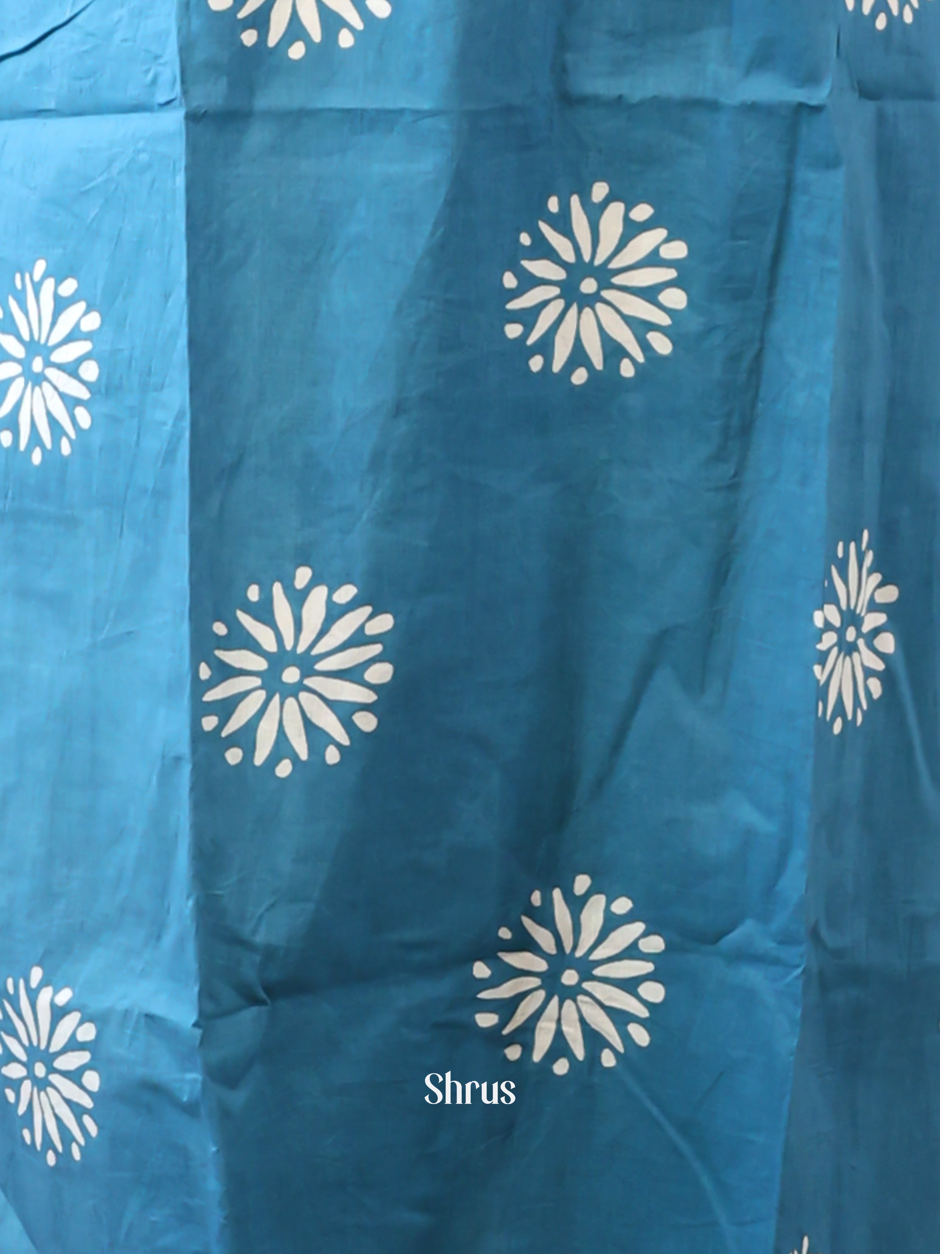 Blue- 3pc bhatik print Readymade Suits - Shop on Shrus.com