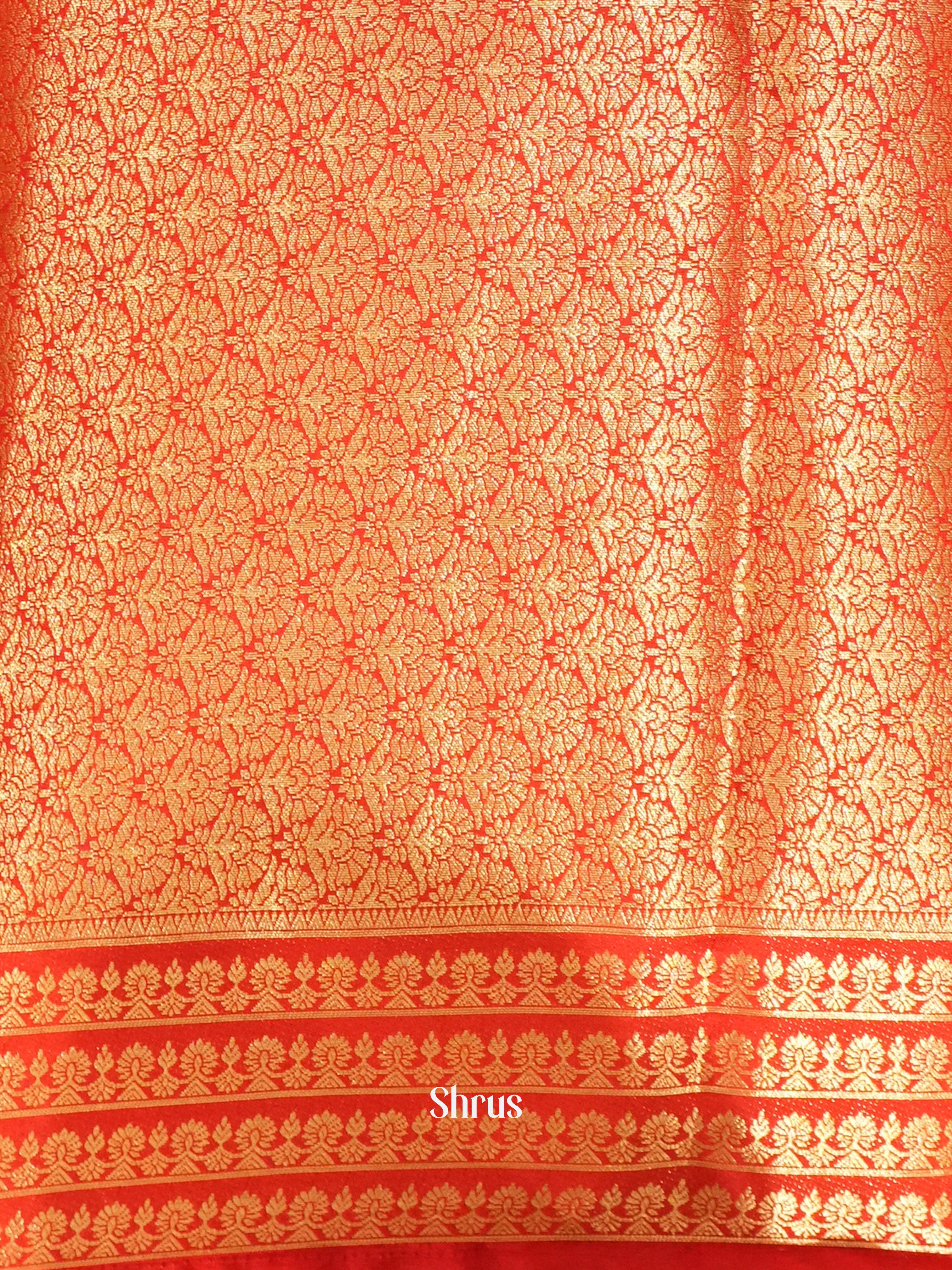 Purple & Red - Mysoresilk-halfpure Saree - Shop on Shrus.com
